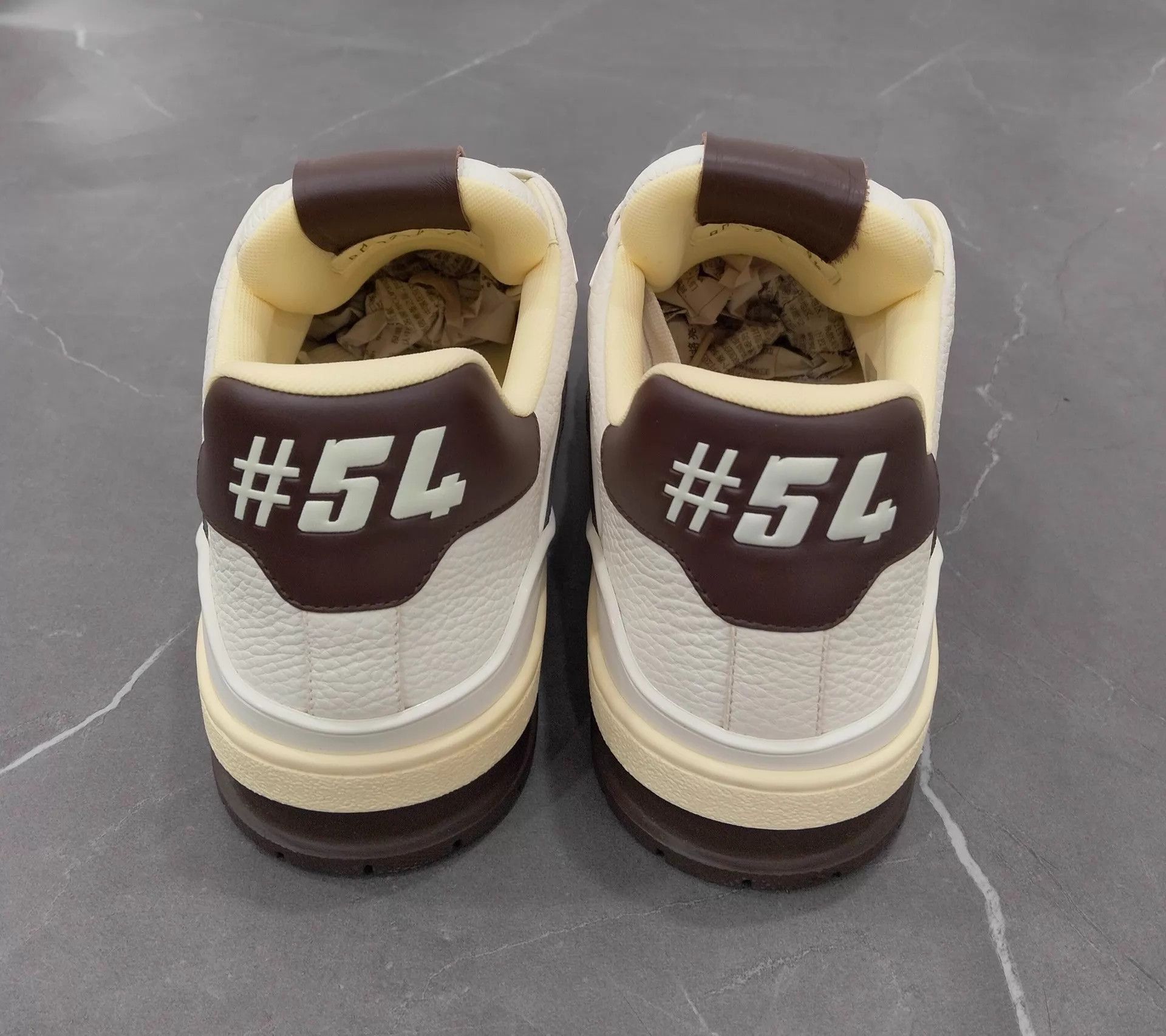 Louis Vuitton LV Trainer Damier White Brown Black 42.5 Size US 9.5 / EU 42-43 - 5 Thumbnail