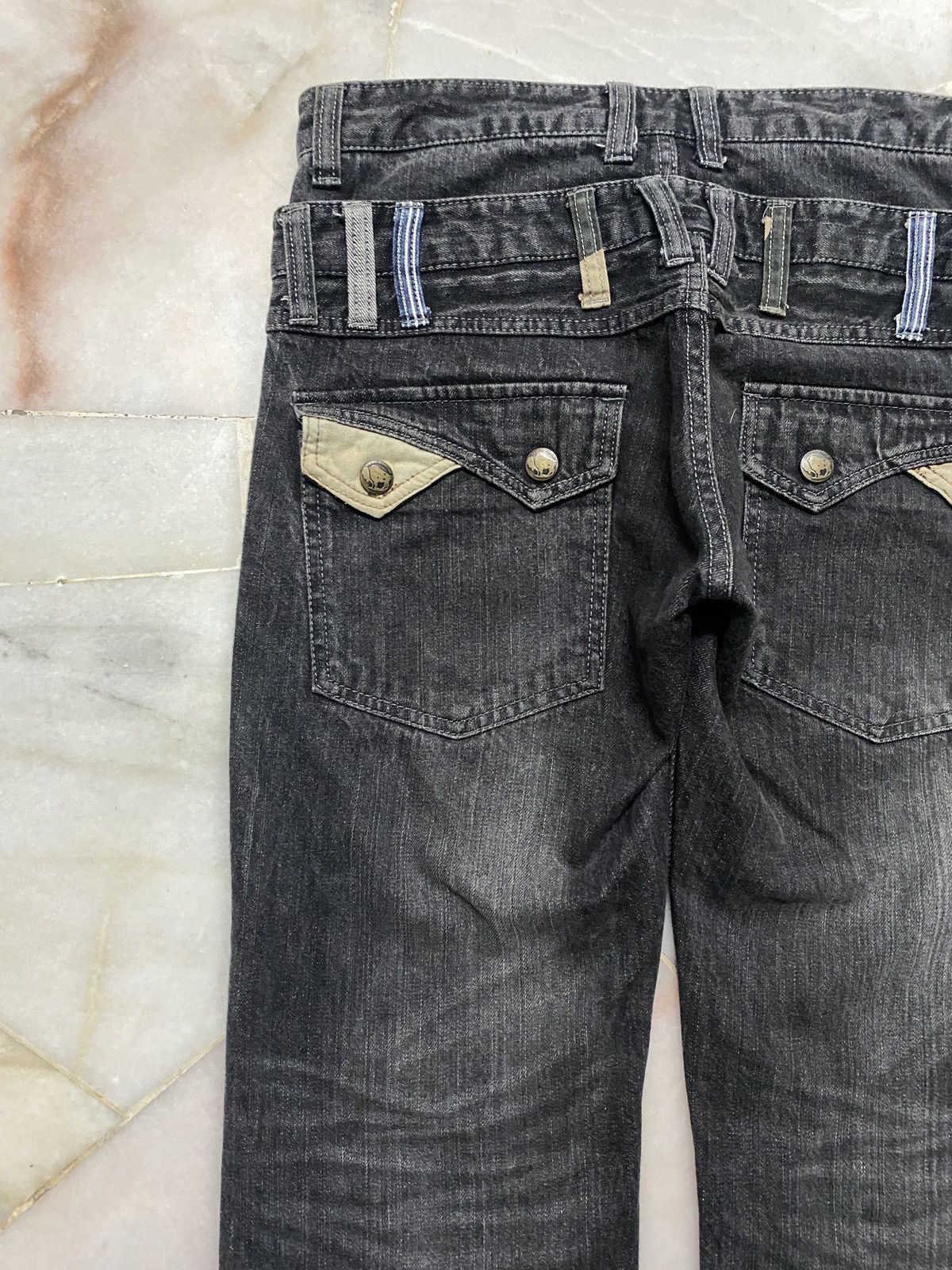 Hysteric Glamour Dominate Handcrafted Jeans Double Waist Stone Washed Style Size US 30 / EU 46 - 17 Thumbnail