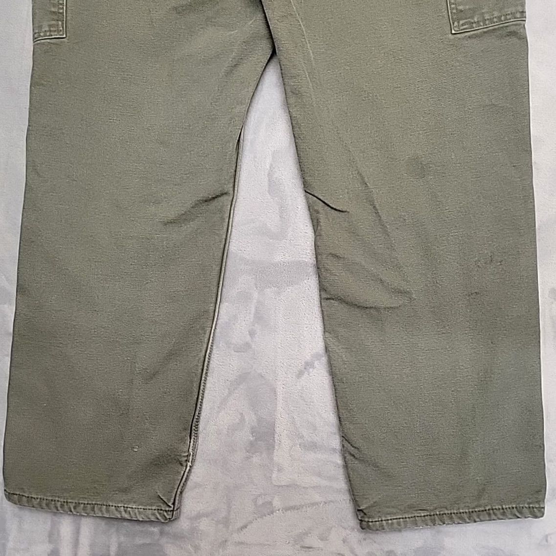 Carhartt Carhartt Pants Men 36x30 Moss Green Flannel Lined Canvas Carpenter B111 Workwear Size US 36 / EU 52 - 7 Thumbnail