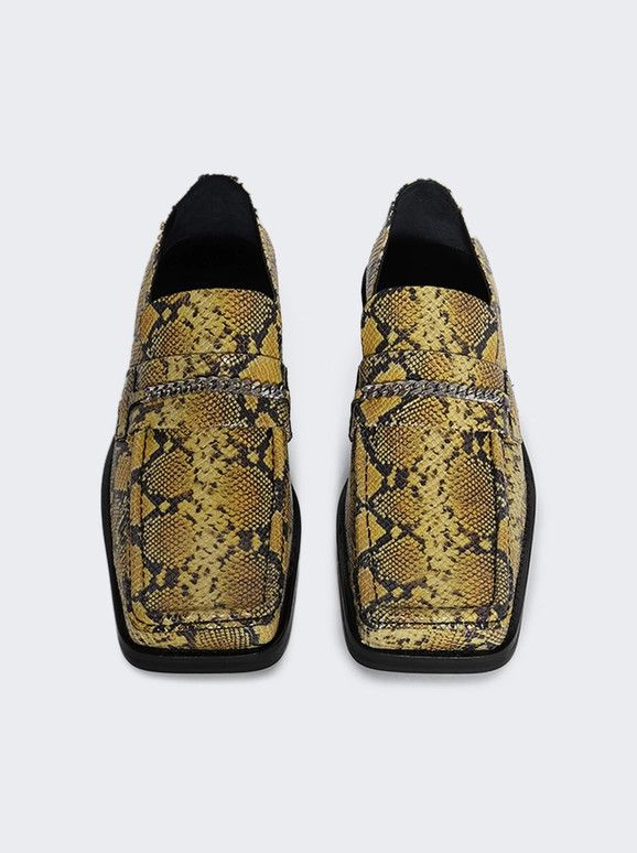 Martine Rose o1mle0226 Square Toe Loafers Shoes in Yellow Size US 9 / EU 42 - 5 Thumbnail
