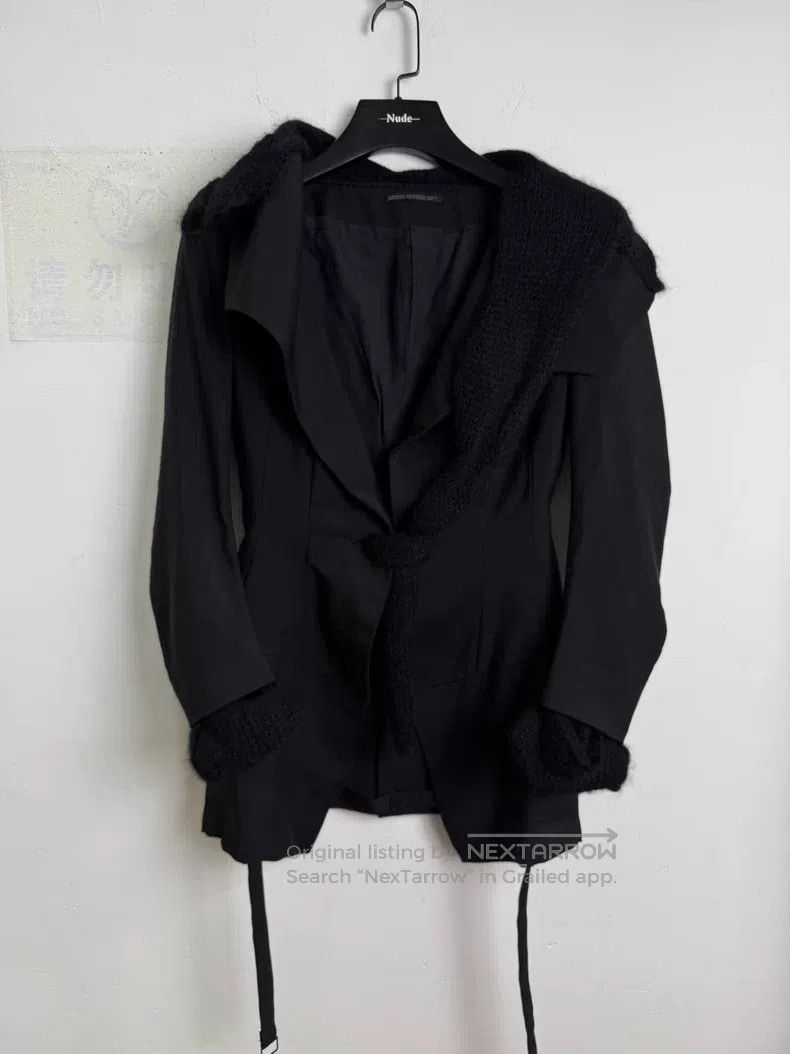 YOHJI YAMAMOTO Deconstructed wool blended suit