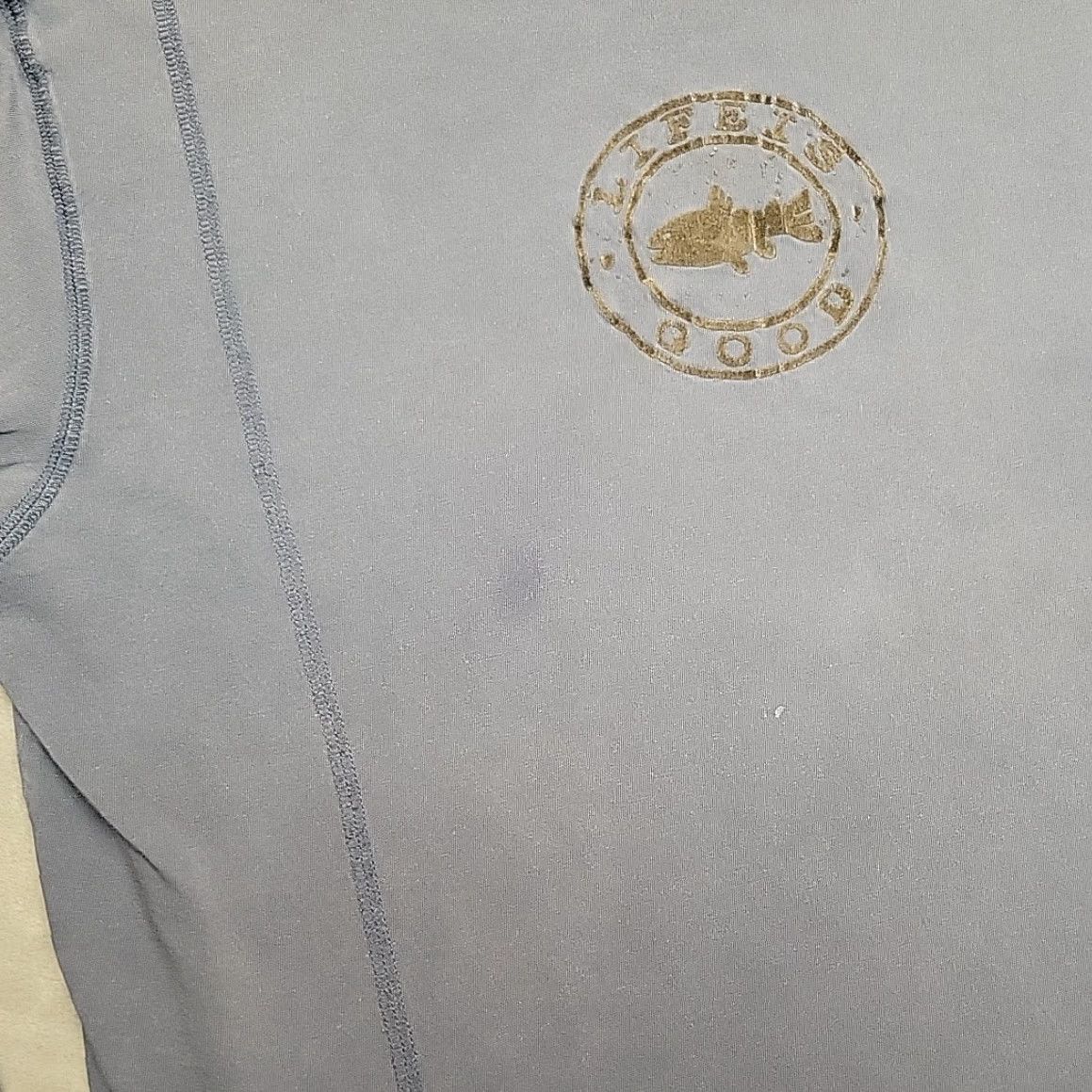 Life is Good VINTAGE Life is good T Shirt Mens XL Blue Long Sleeve Outdoor Fish Size US XL / EU 56 / 4 - 2 Thumbnail