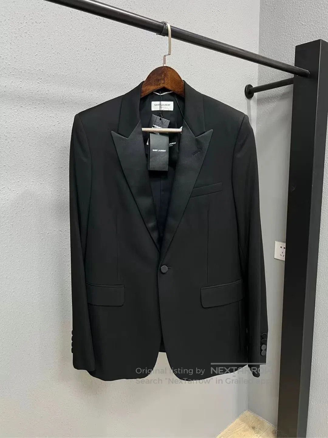 Saint Laurent Paris SLP Satin Shawl Collar Suit. Size US M / EU 48-50 / 2 - 1 Thumbnail