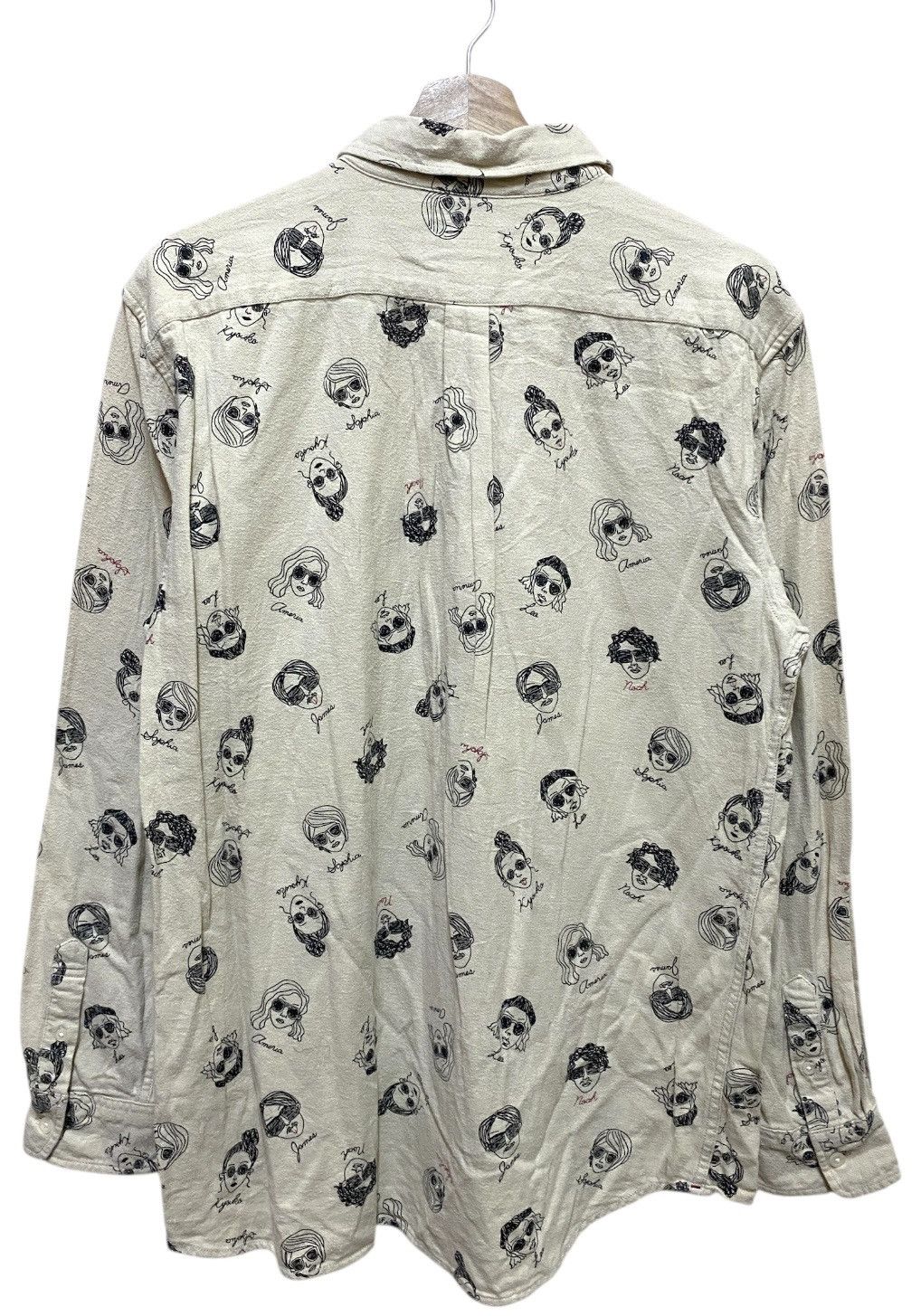 The Unbranded Brand Urbangarment Face Print Shirt Button Up Size US L / EU 52-54 / 3 - 2 Thumbnail
