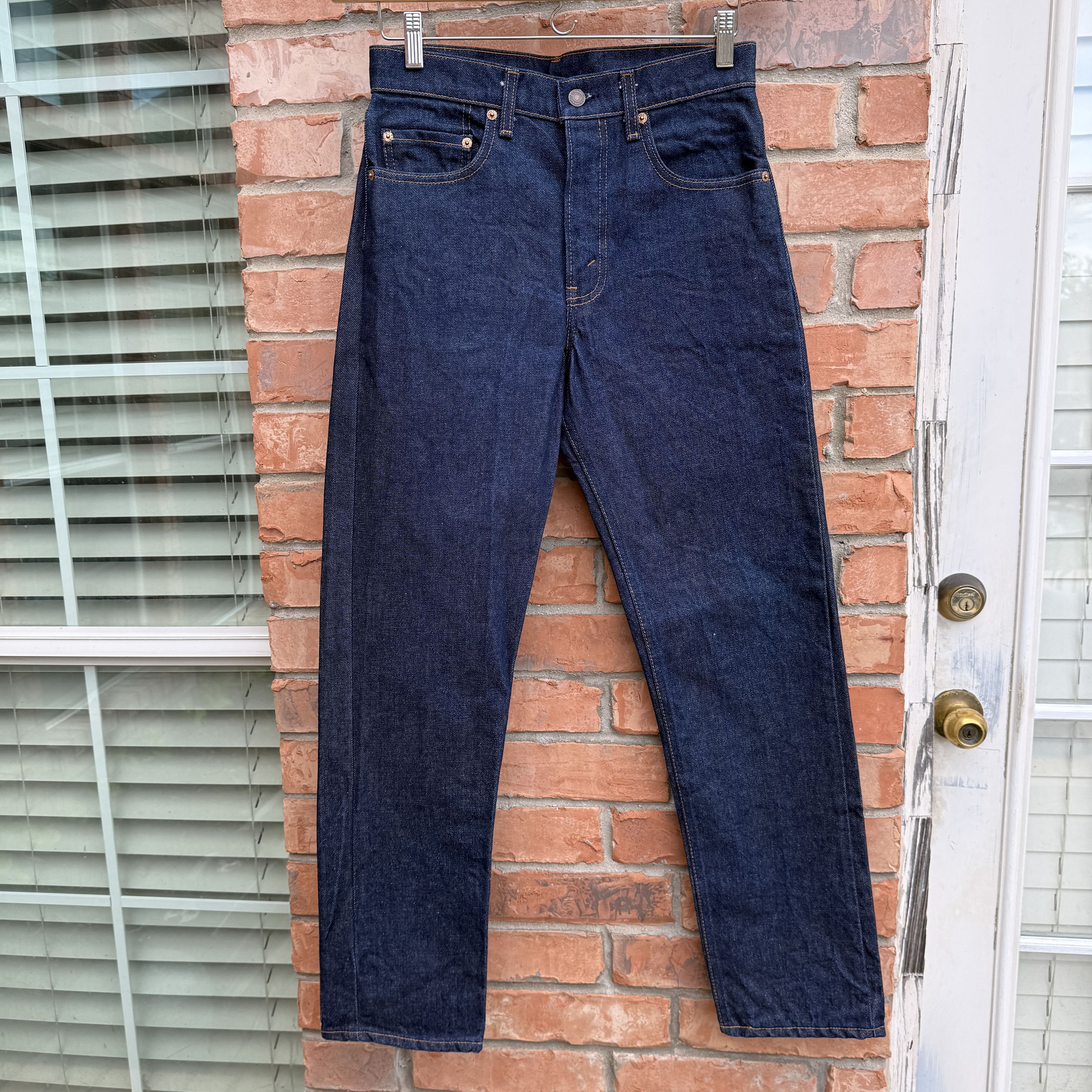 Levi's Vintage 80s Levis 505 Blue Zipper fly Denim Made USA Size US 29 - 1 Thumbnail
