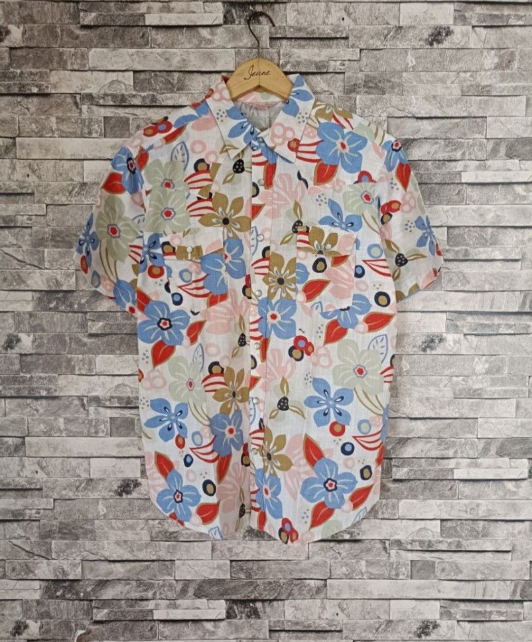 Lucky Brand Lucky store linen Hawaiian button shirt Size US L / EU 52-54 / 3 - 1 Thumbnail