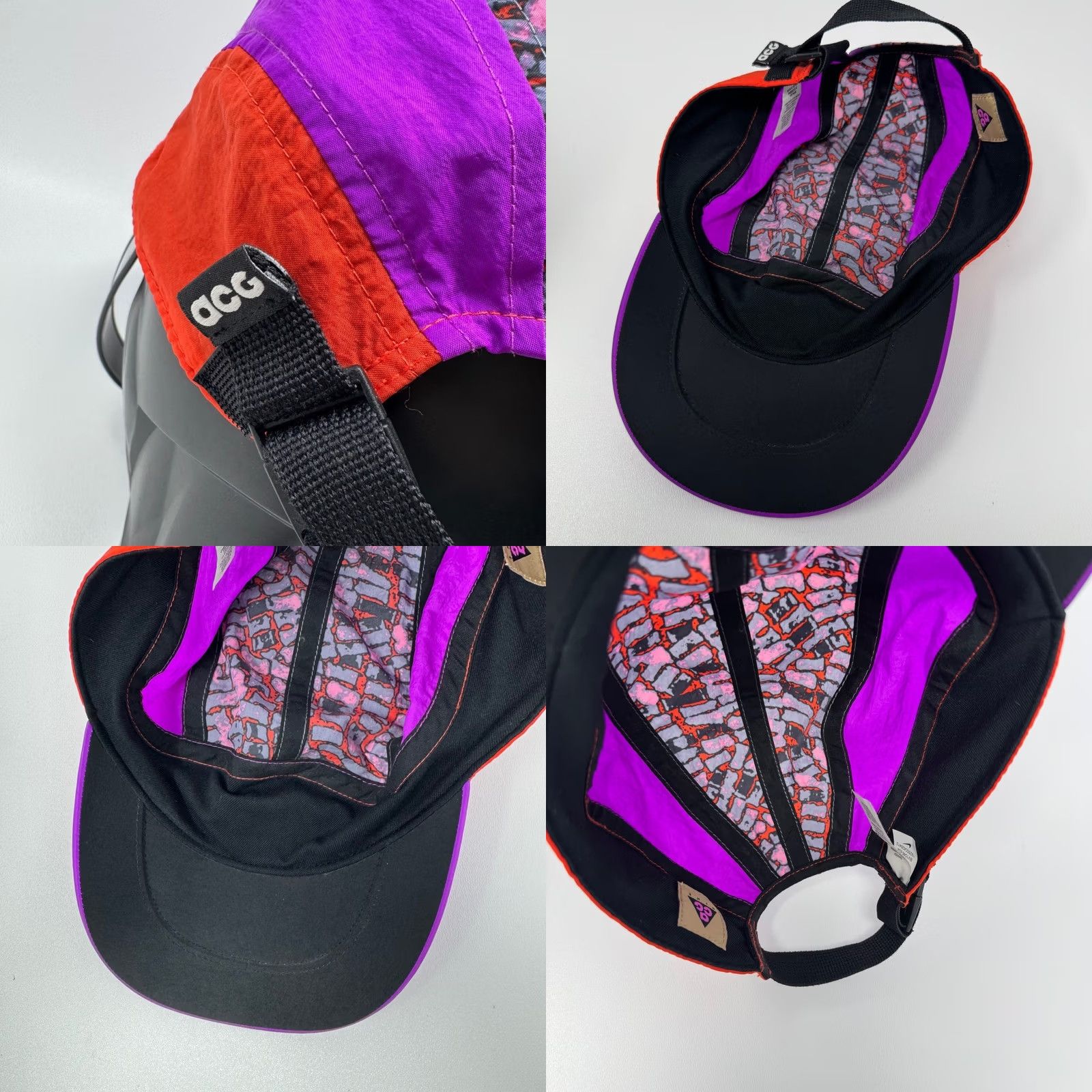 Nike ACG Nike ACG Tailwind Cap 5 Panel Hat Purple Red Pattern BV1046-634 OSFM Size ONE SIZE - 8 Thumbnail