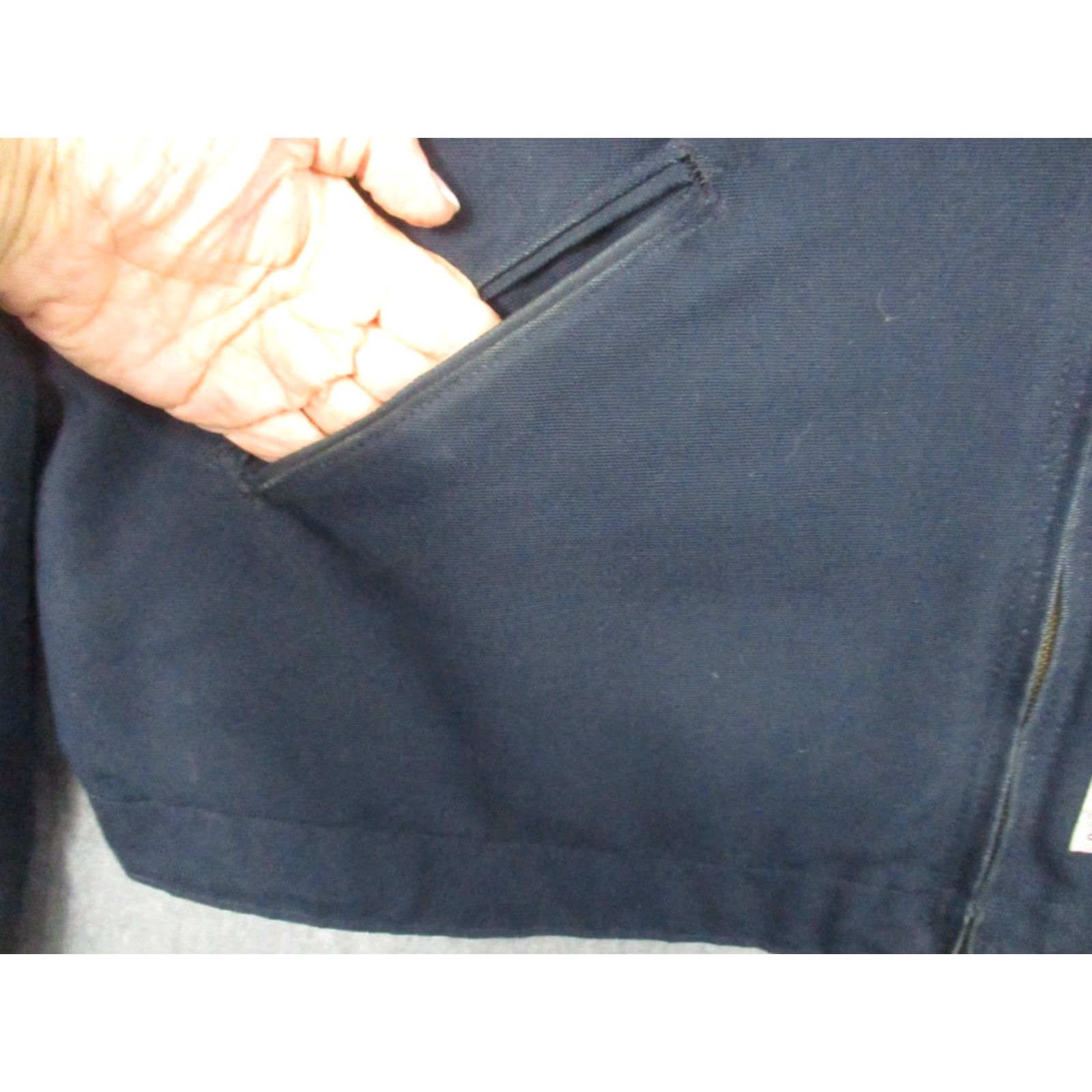 Carhartt VINTAGE Carhartt Jacket Blanket Lined Detroit J209 USA Navy Blue Mens XL City USA Blue Jacket Size US XL / EU 56 / 4 - 7 Thumbnail