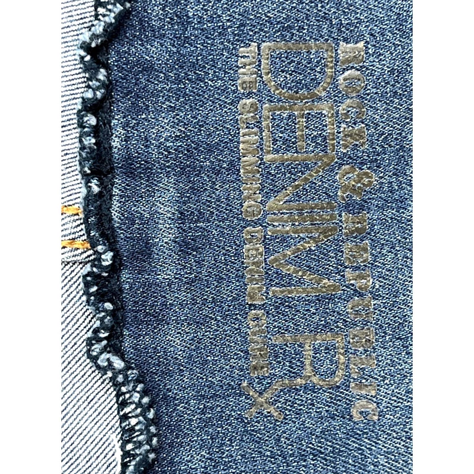 Vintage Rock & Republic Skinny Jeans Womens 6 Blue Cotton Blend Denim Five Pocket Casual Size 28" / US 6 / IT 42 - 7 Thumbnail