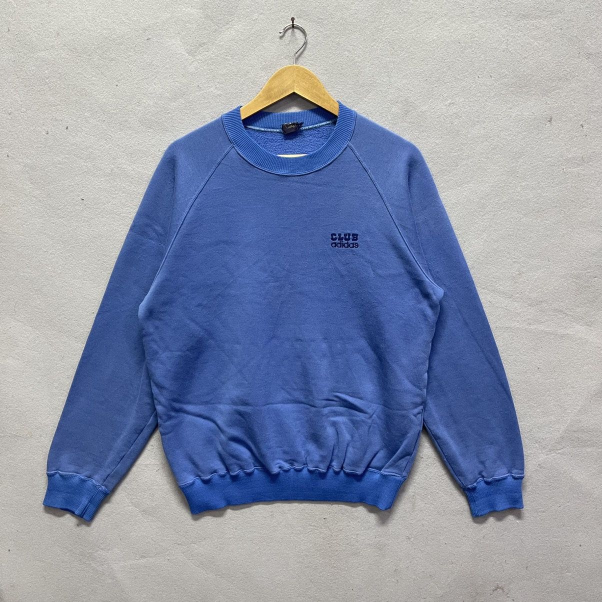 Adidas Vintage Late 80s–Early 90s adidas CLUB Crewneck Sweatshirt Size US L / EU 52-54 / 3 - 1 Thumbnail