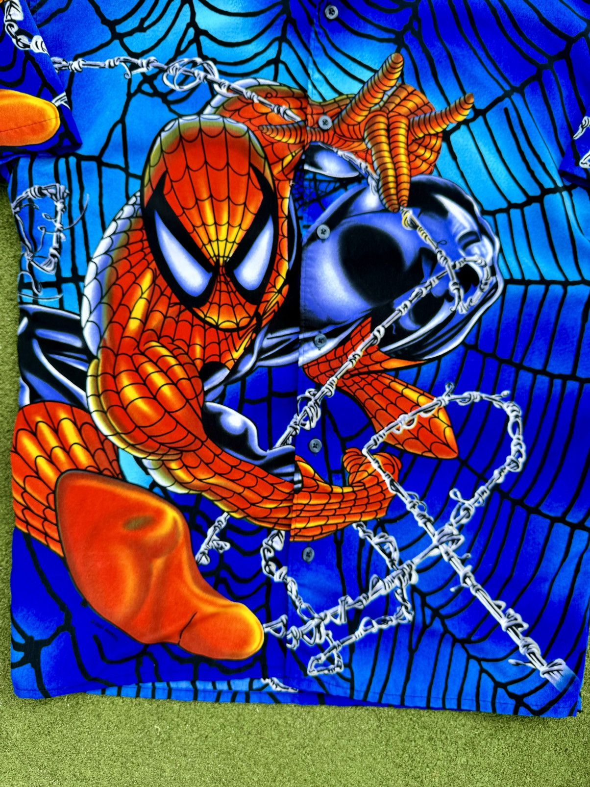 Marvel Comics × Vintage 2001 Spiderman Marvel Japanese Anime Movie Button Up Shirt Size US M / EU 48-50 / 2 - 3 Thumbnail