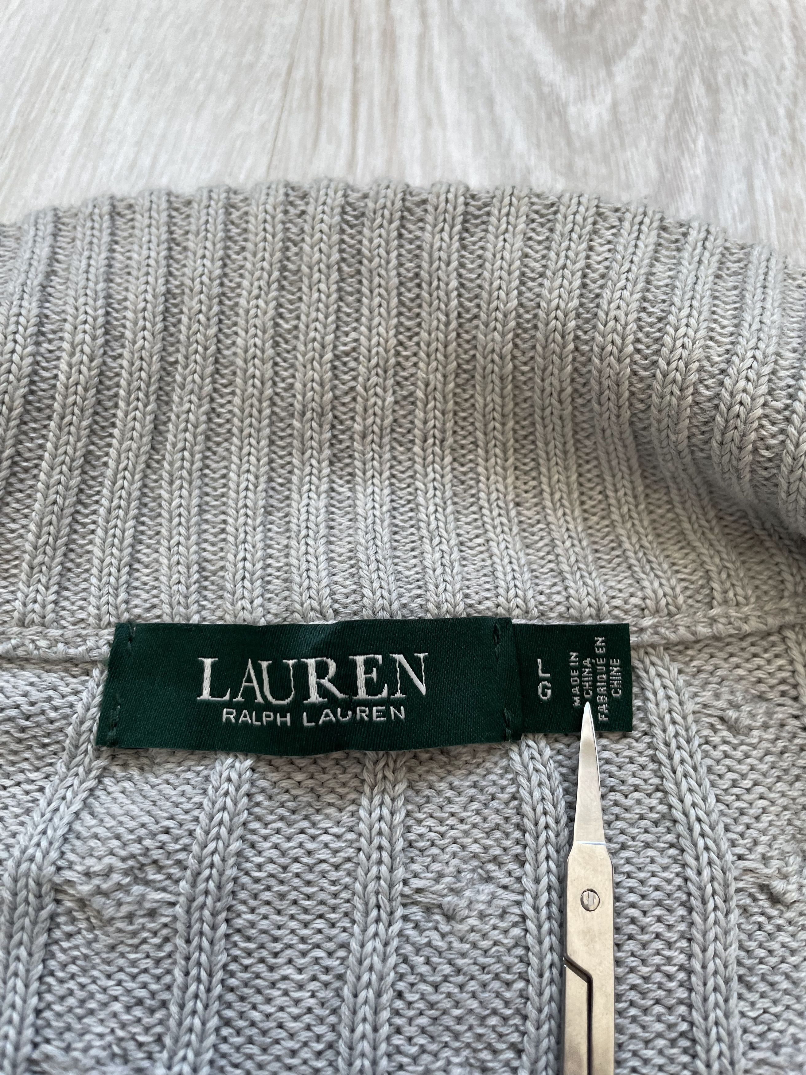 Lauren Ralph Lauren Lauren Ralph Lauren Cable Knit Zip Sweater Size L / US 10 / IT 46 - 7 Thumbnail