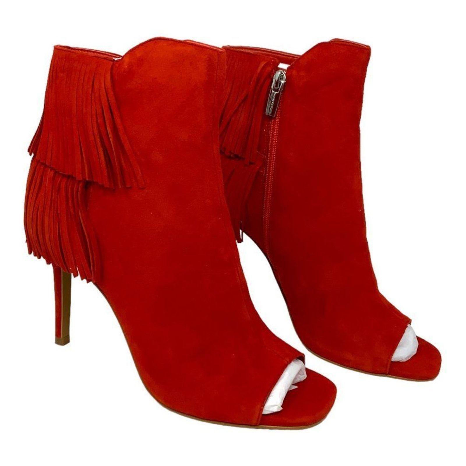 Vince Camuto Vince Camuto Amenala Red Fringe Bootie Size 8.5 NWT $179 MSP Size US 8.5 / IT 38.5 - 3 Thumbnail