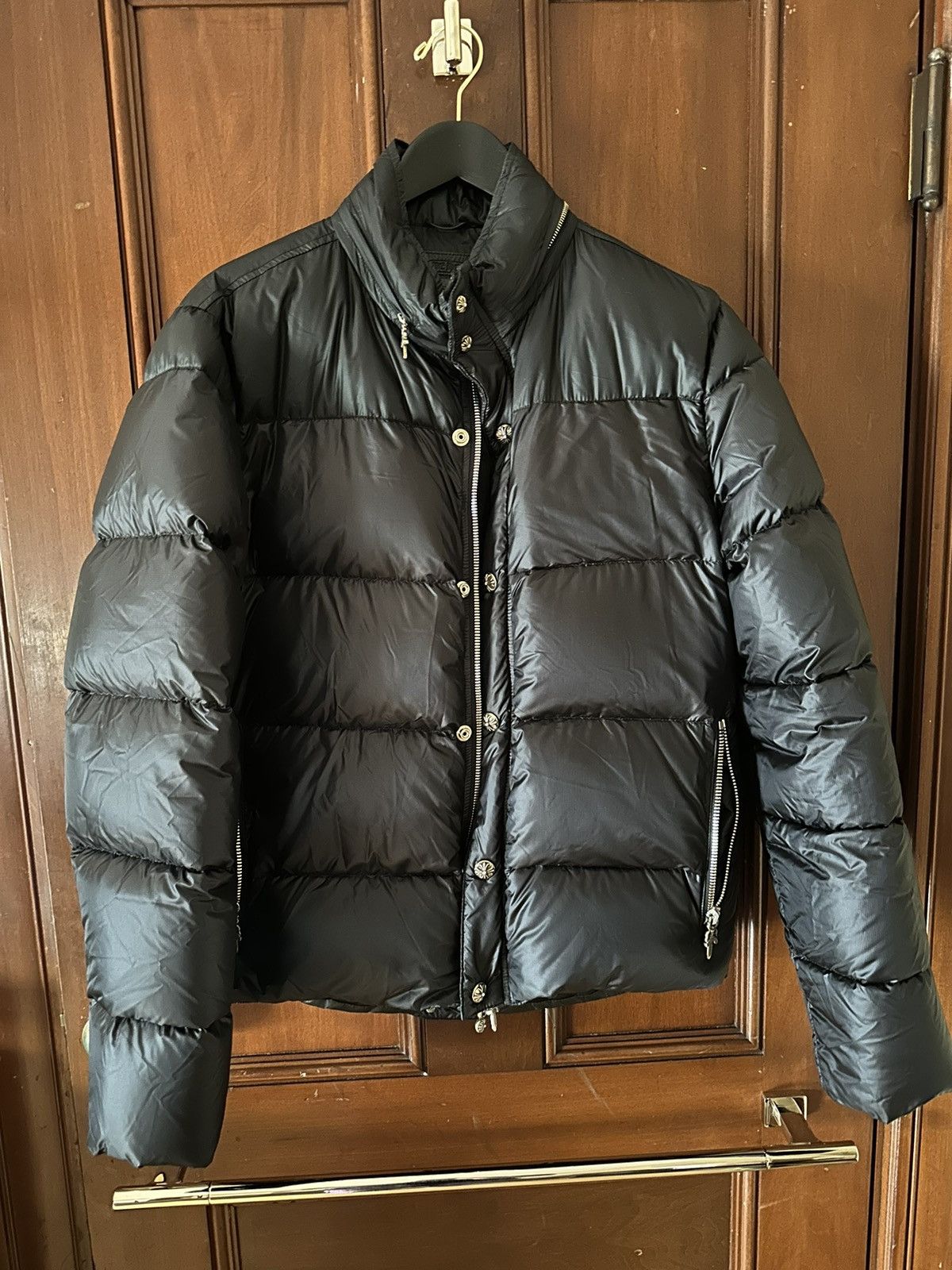 Chrome Hearts RARE Chrome Hearts Style Puffer Winter Jacket | Grailed