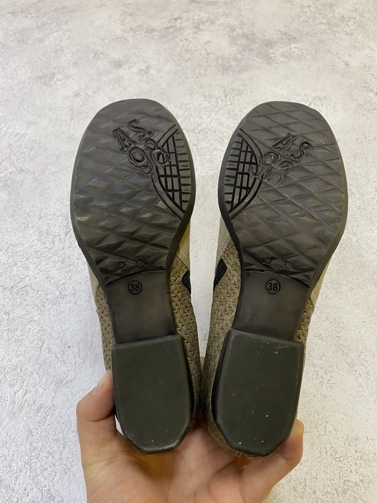 A.S.98 Womens A.S. 98 Distressed Grey Leather Shoes Size 38 Size US 8 / IT 38 - 10 Thumbnail