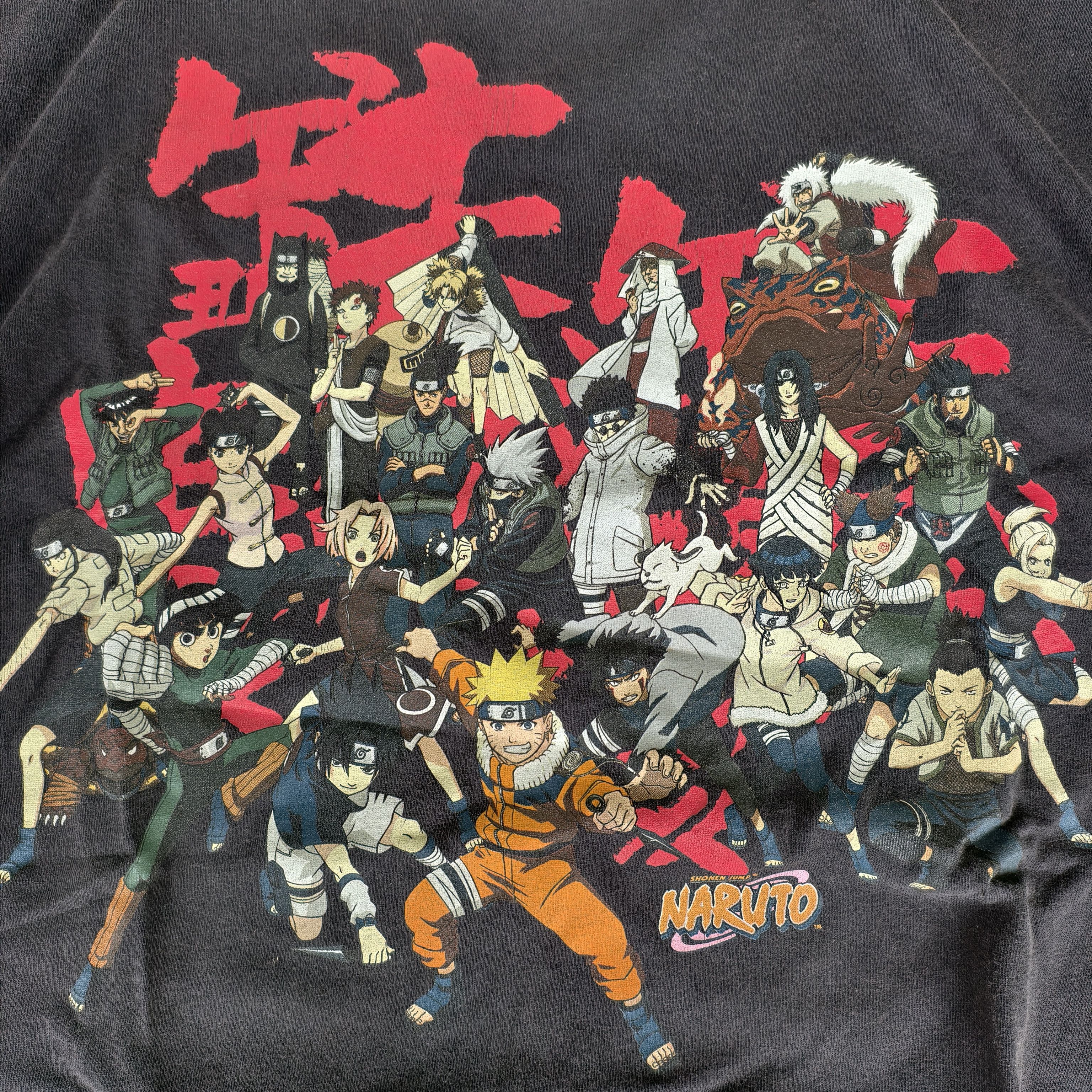Vintage Vtg Naruto Anime all hero Size US M / EU 48-50 / 2 - 3 Thumbnail