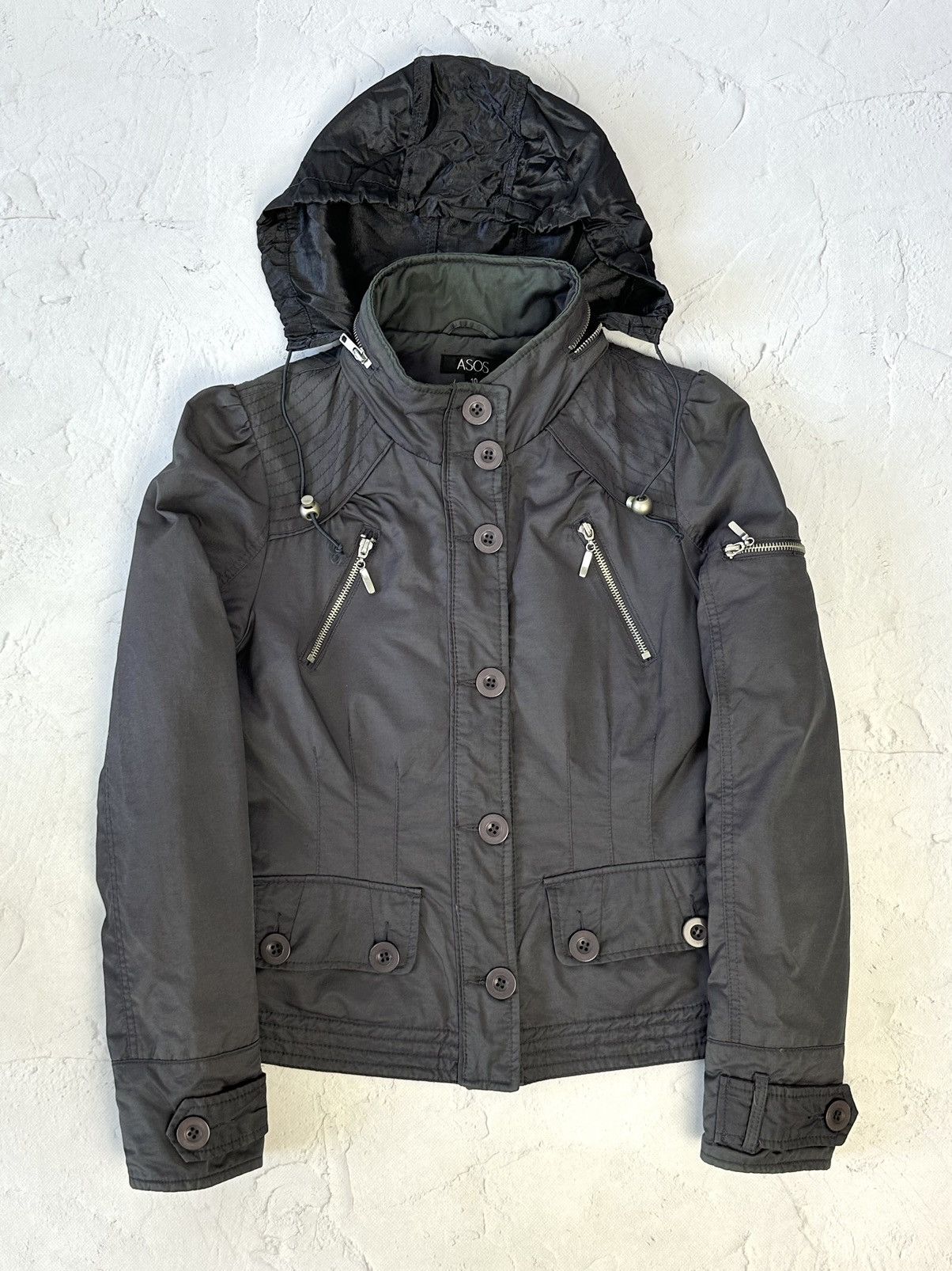 Y2K Vintage Buttons Embroidered Jacket