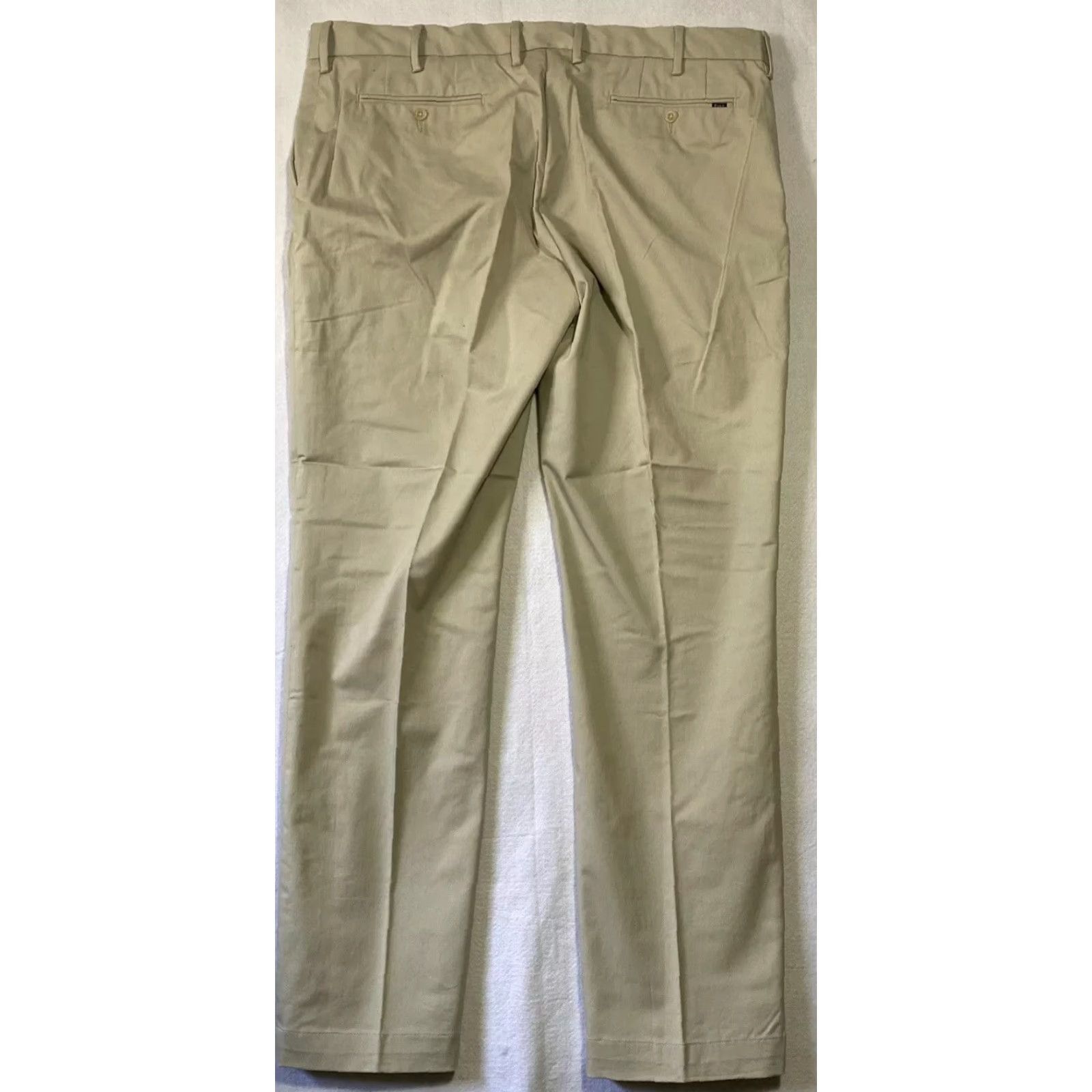 Polo Ralph Lauren Polo Ralph Lauren Chino Pants Men 38x34 Flat Front Casual Solid Cotton Tan Khaki/ Ivory Logo Button Pockets Mens Regular Straight Inseam 34 Size US M / EU 48-50 / 2 - 5 Thumbnail