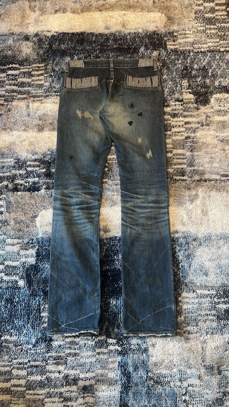 Japanese Brand × Jun Takahashi × Undercover AW06 Undercover Insect Yarn Bug Denim Size US 30 / EU 46 - 3 Thumbnail