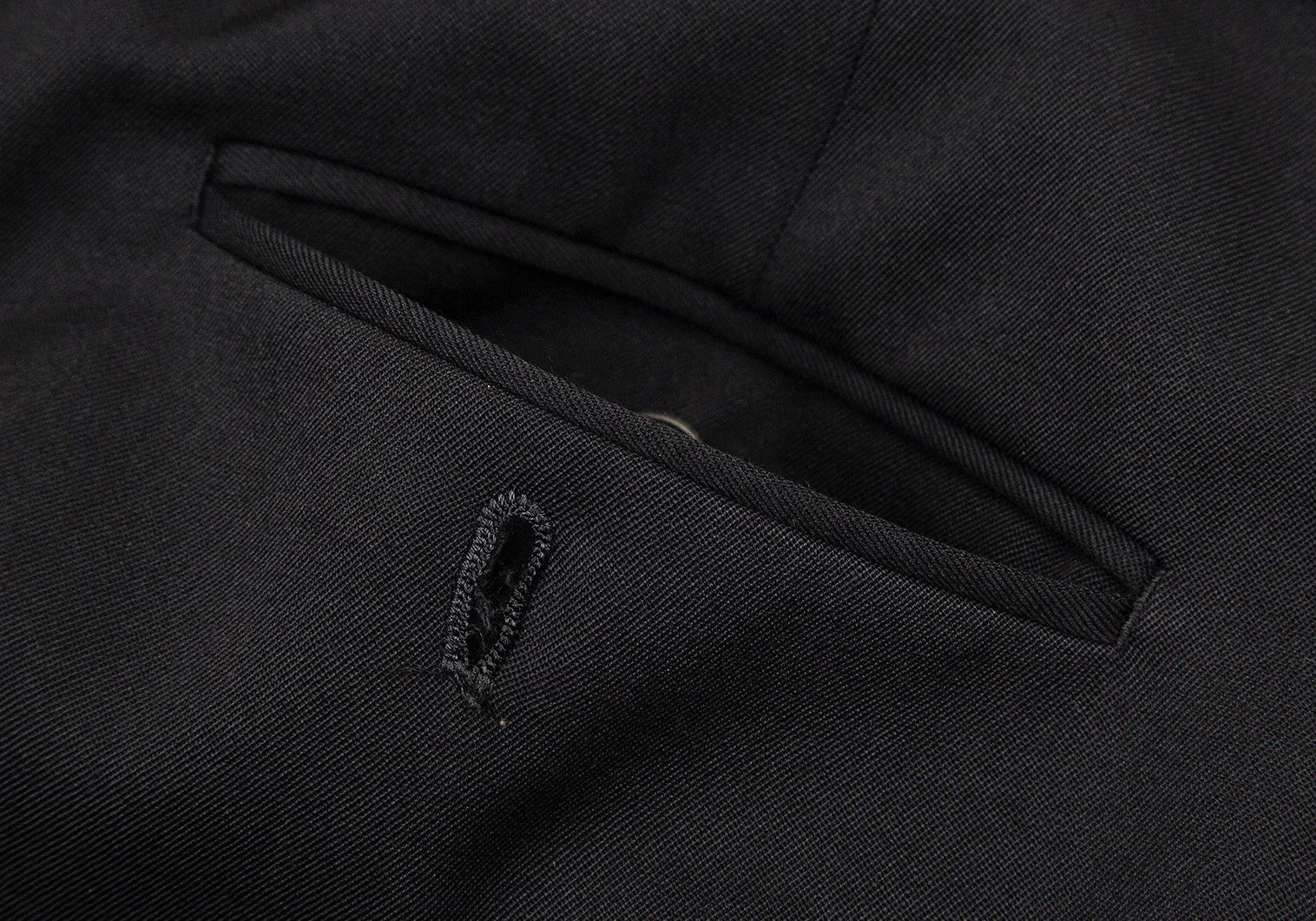 Jean Paul Gaultier Junior Gaultier Black Gabardine Zip Knee Patch Pants Size US 34 / EU 50 - 11 Thumbnail