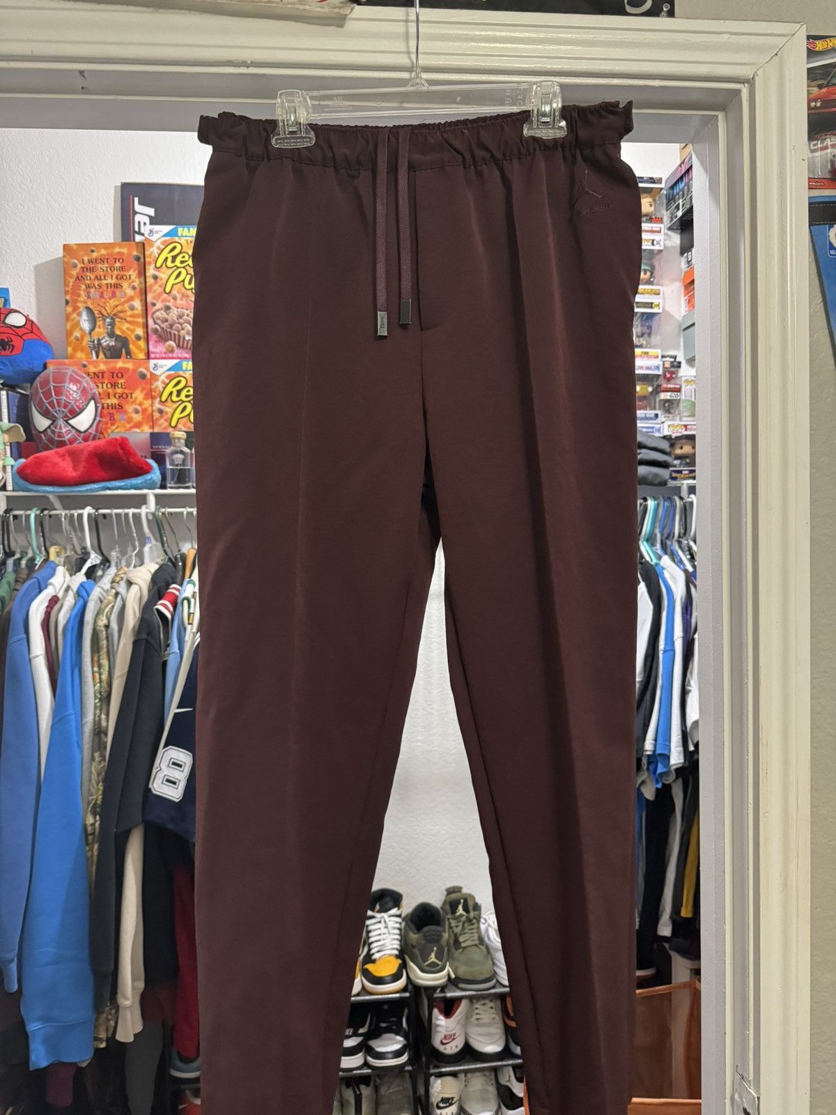 image of A Ma Maniere Pants in Burgandy, Men's (Size 38)