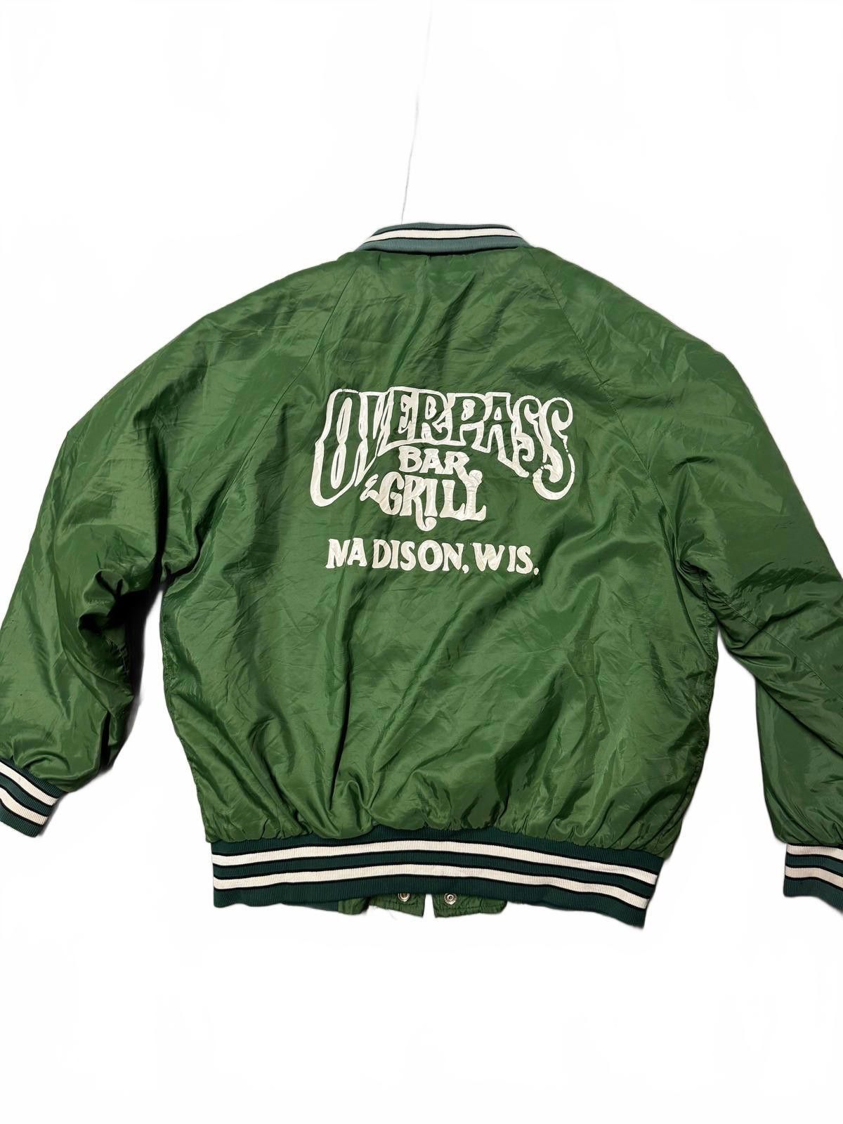 Designer Vintage Sport King Green Bomber Jacket - Overpass Bar Size US L / EU 52-54 / 3 - 5 Thumbnail