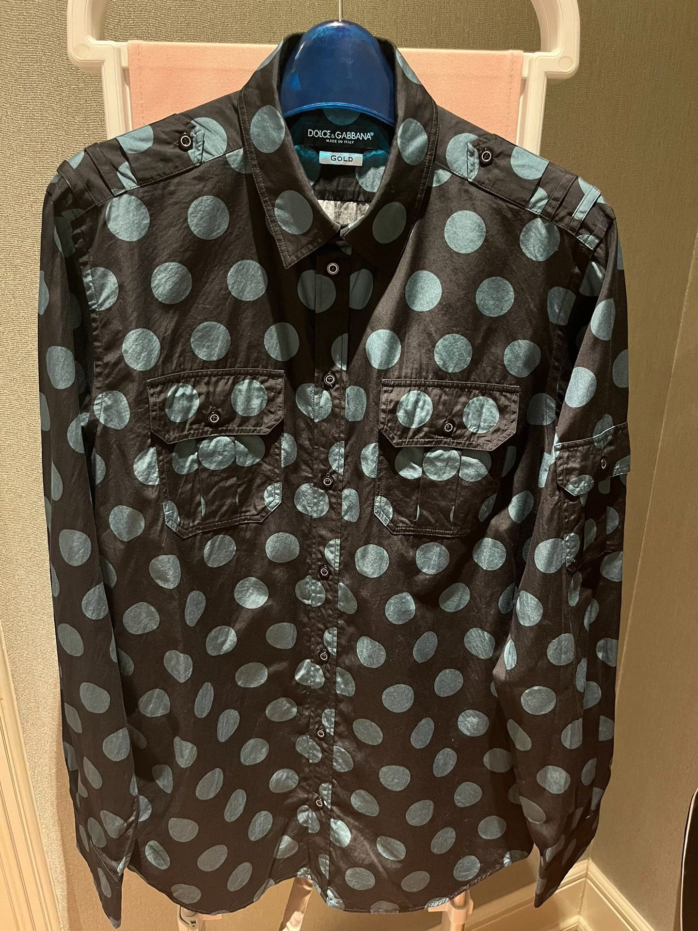 Dolce & Gabbana Dolce & Gabbana Cotton Polka Dot Shirt Size S / US 4 / IT 40 - 1 Thumbnail