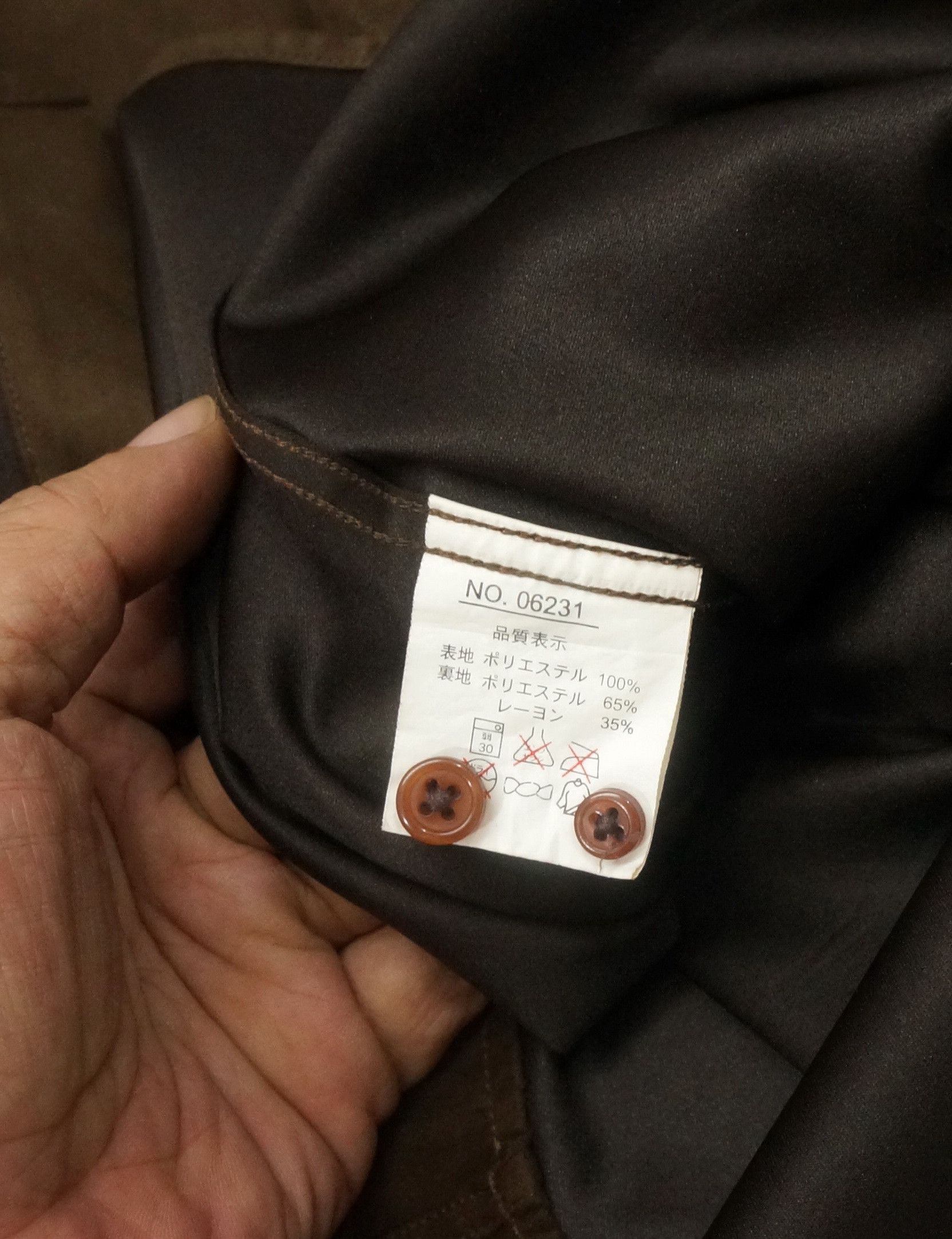 Japanese Brand Sacsny Y'SACCS Yohji Yamamoto Suede Feel Rayon Shirt Size US L / EU 52-54 / 3 - 12 Thumbnail