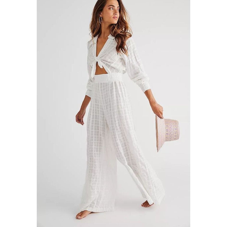 Free People Free People Ivory Martha Jumpsuit Size 26" / US 2 / IT 38 - 1 Thumbnail