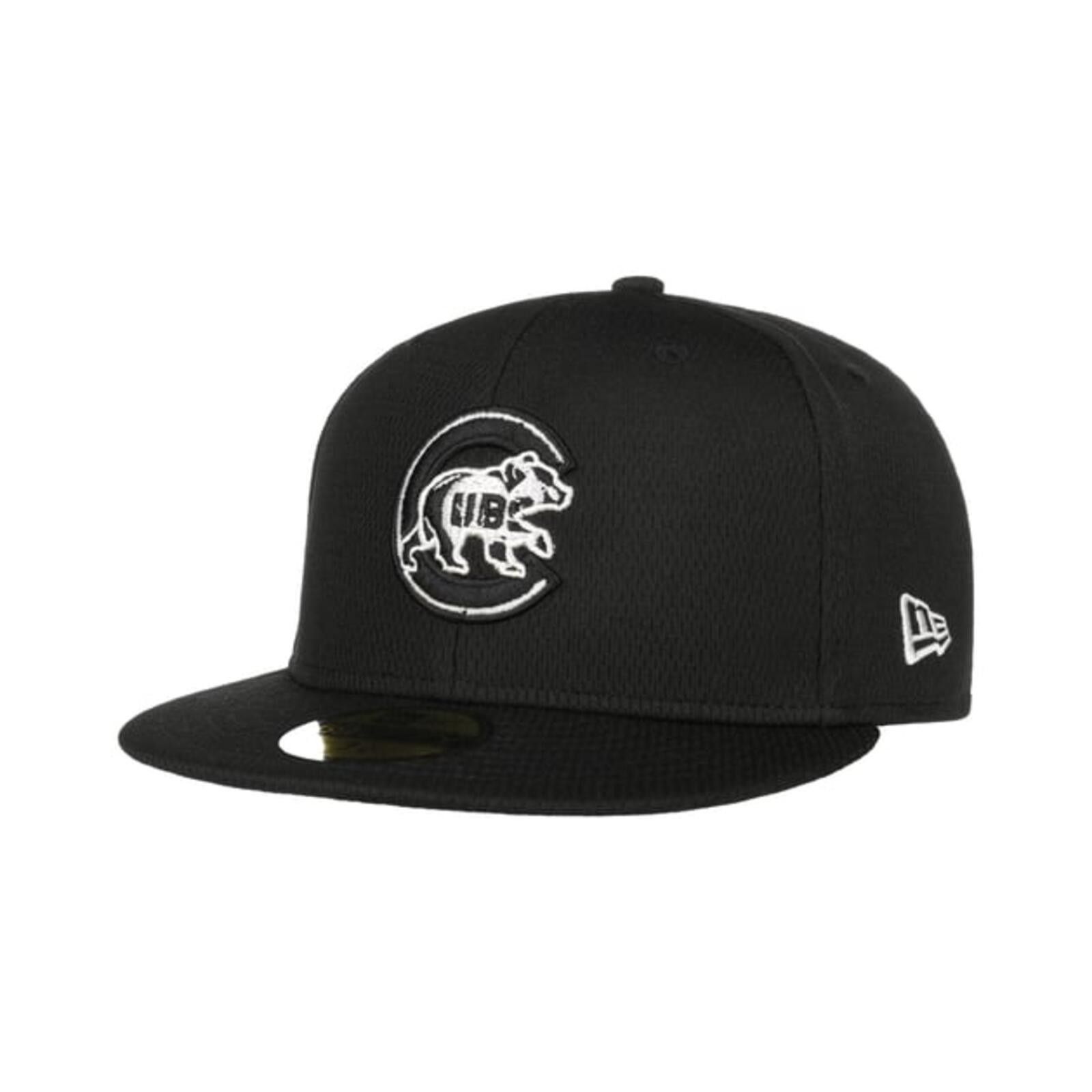 New Era New Era Chicago Cubs Black 59FIFTY 7 3/8 Size ONE SIZE - 4 Thumbnail