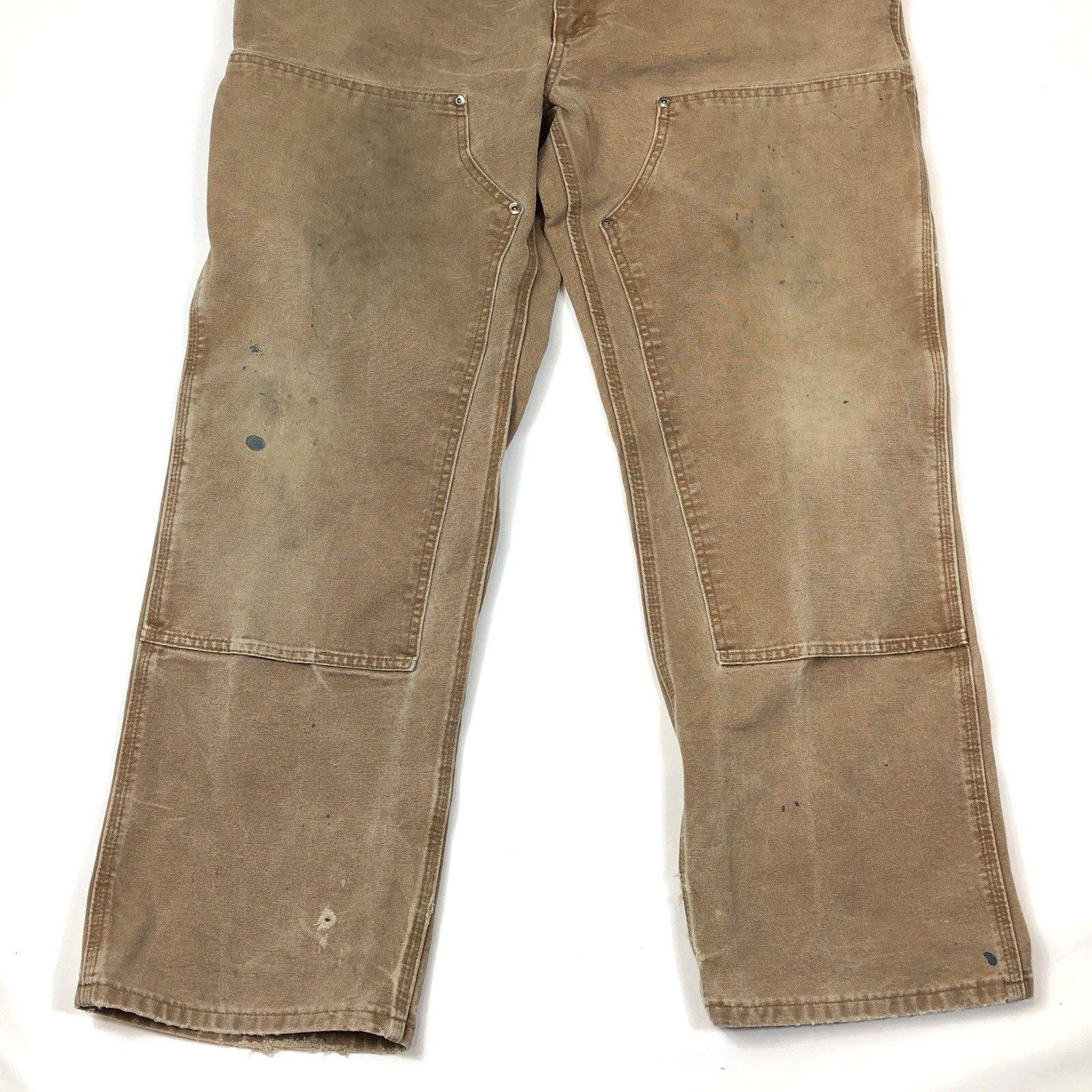 Carhartt Carhartt Womens Double Knee Canvas Pant Brown Tag 18 x 32 Size 37" - 4 Thumbnail