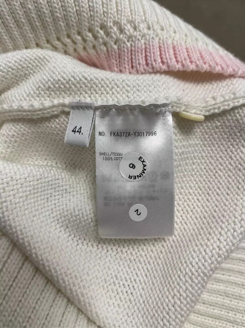 Other Thom Browne White and pink four stripe knit short sleeve Size M / US 6-8 / IT 42-44 - 7 Thumbnail