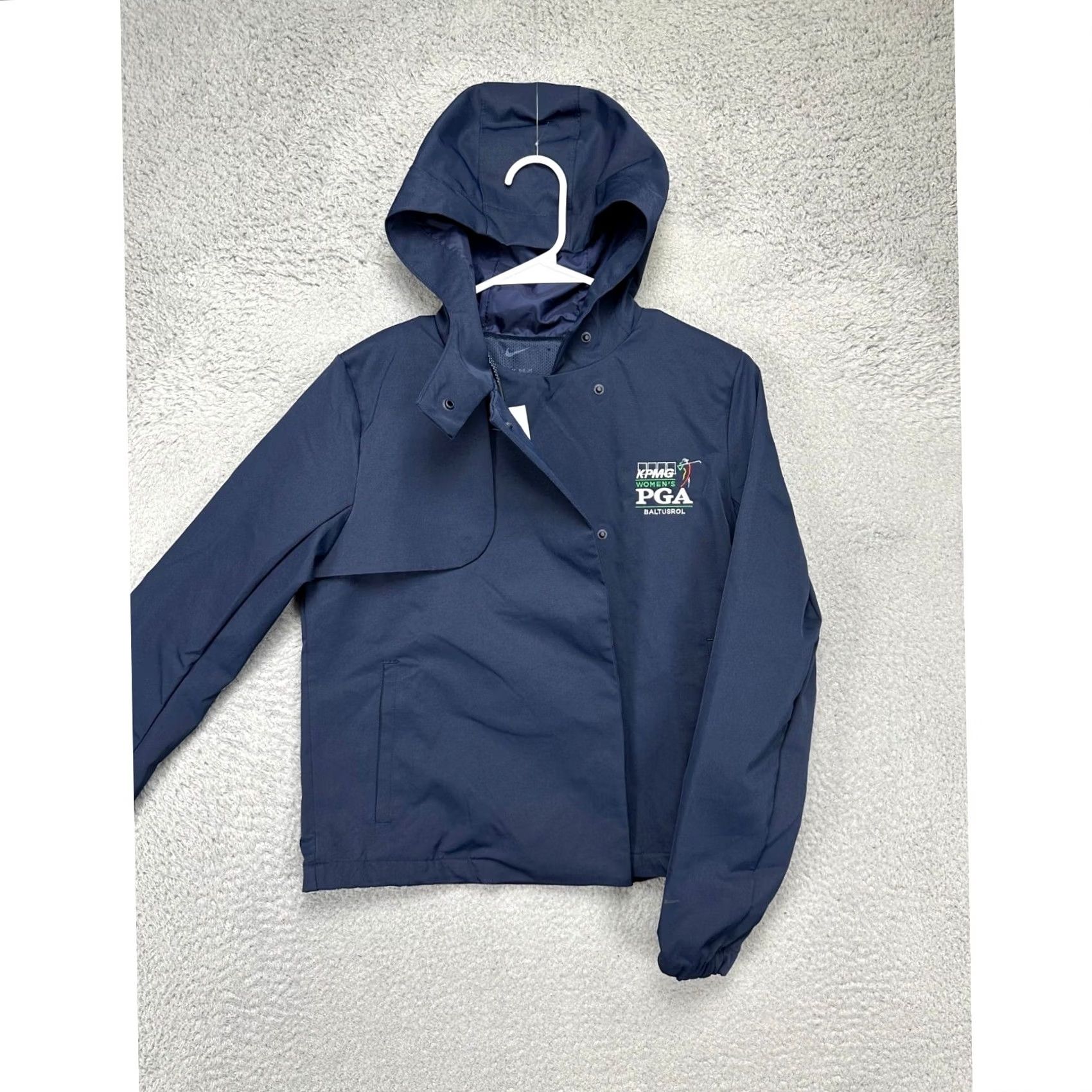 Nike VINTAGE Nike Repel Jacket Womens XS Blue PGA Baltusrol Snap Hoodie Waterproof Ladies NEW Size XS / US 0-2 / IT 36-38 - 5 Thumbnail