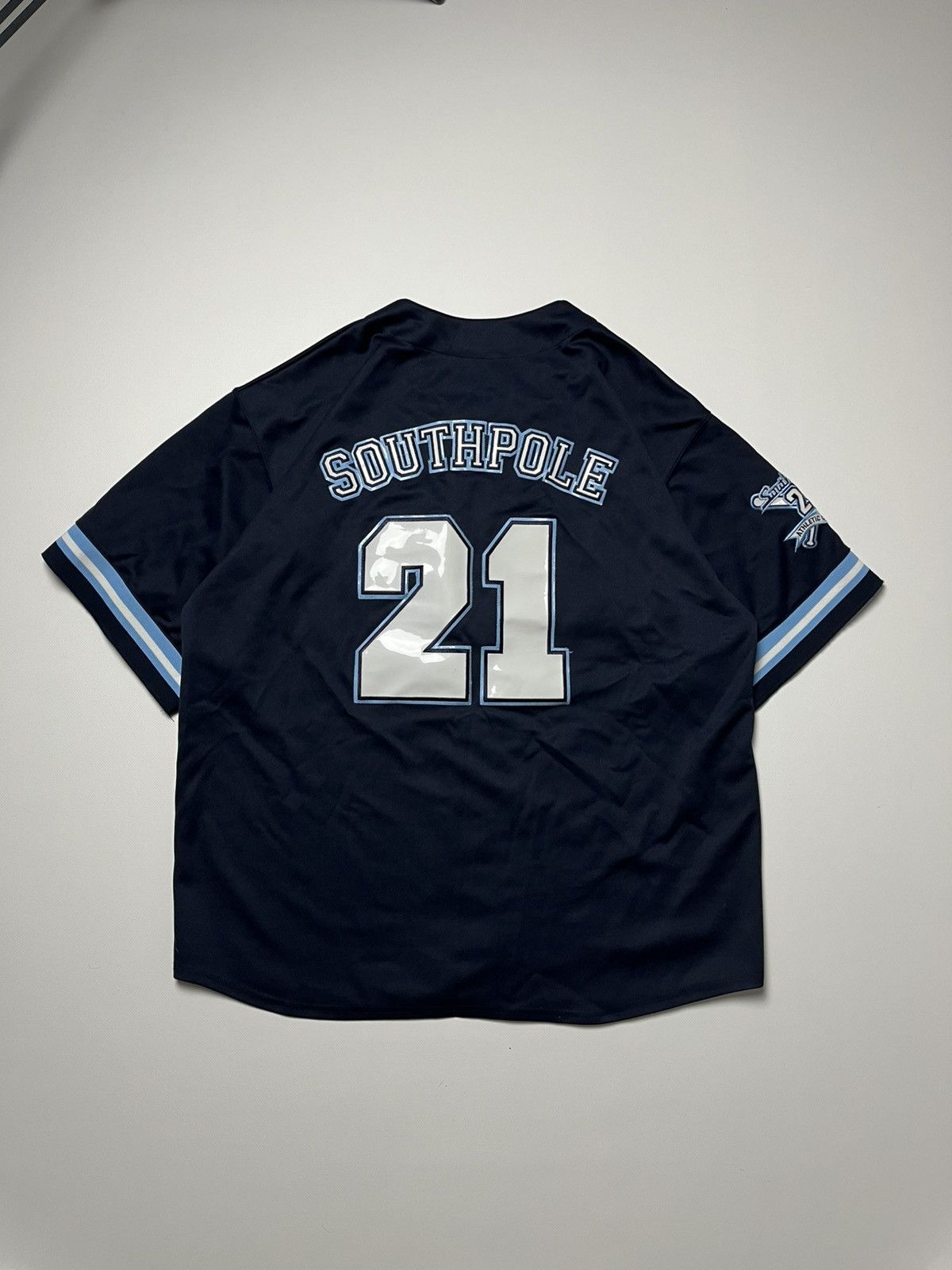Southpole Vintage Southpole Baseball Jersey Navy Blue #21 Y2K XL Size US XL / EU 56 / 4 - 5 Thumbnail