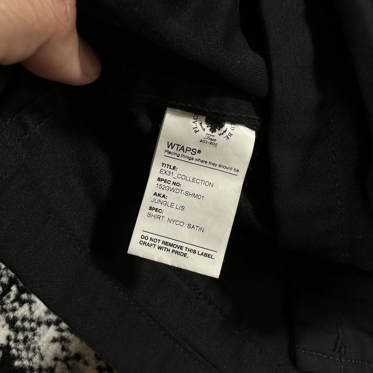 Wtaps WTAPS JUNGLE LS SHIRT NYCO SATIN 2015 Size US S / EU 44-46 / 1 - 7 Thumbnail
