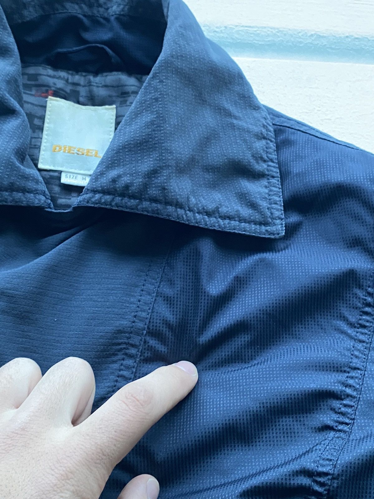 Diesel × If Six Was Nine 90s Diesel Biker Blue Jacket Nylon Insulated Womens Archive Size M / US 6-8 / IT 42-44 - 10 Thumbnail