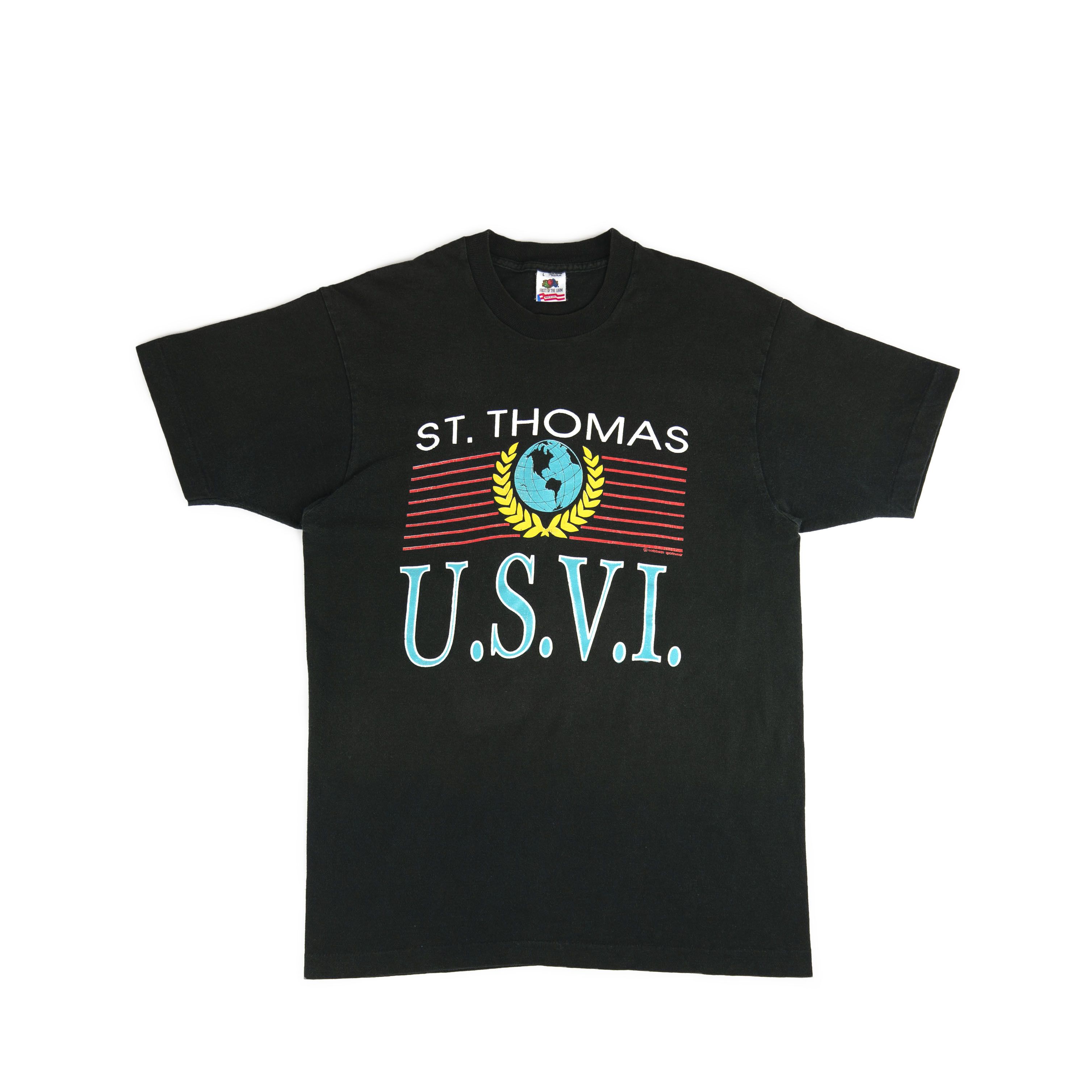 Vintage Vintage 1990's St. Thomas US Virgin Islands Tee Shirt Size US L / EU 52-54 / 3 - 1 Thumbnail