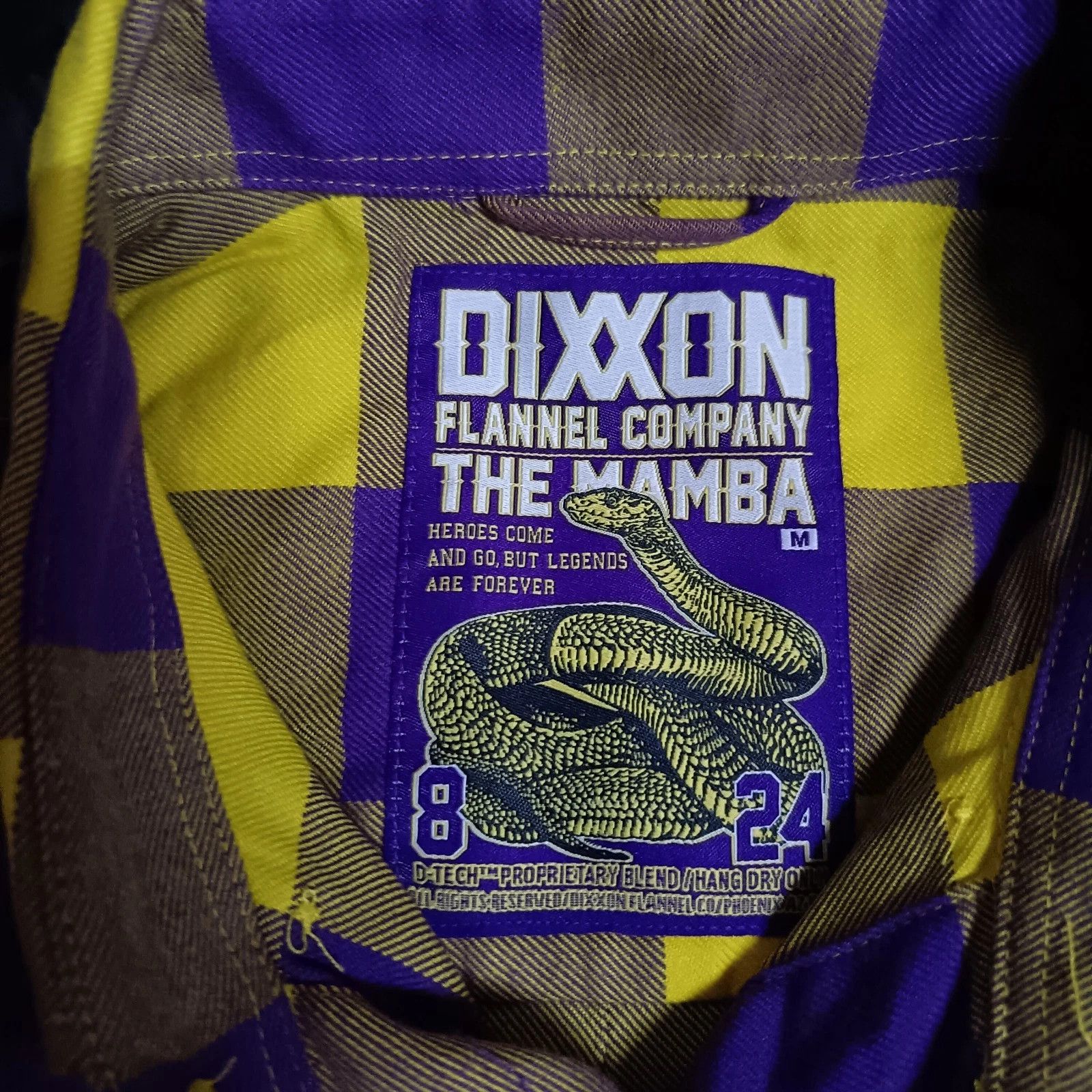 Dixxon Dixxon Flannel The Mamba LA Lakers Kobe Bryant NBA Shirt Size US M / EU 48-50 / 2 - 4 Thumbnail