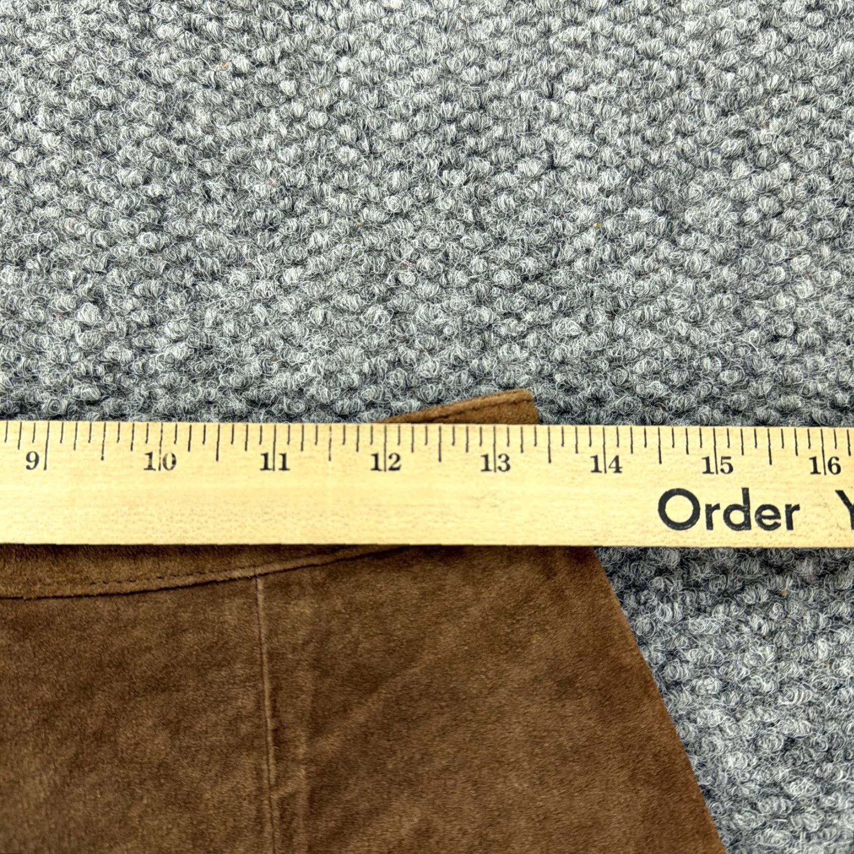 Vintage Gitano Skirt Womens 7/8 Brown Leather Suede Pencil Knee Length Lined High Waist Size 28" / US 6 / IT 42 - 6 Thumbnail