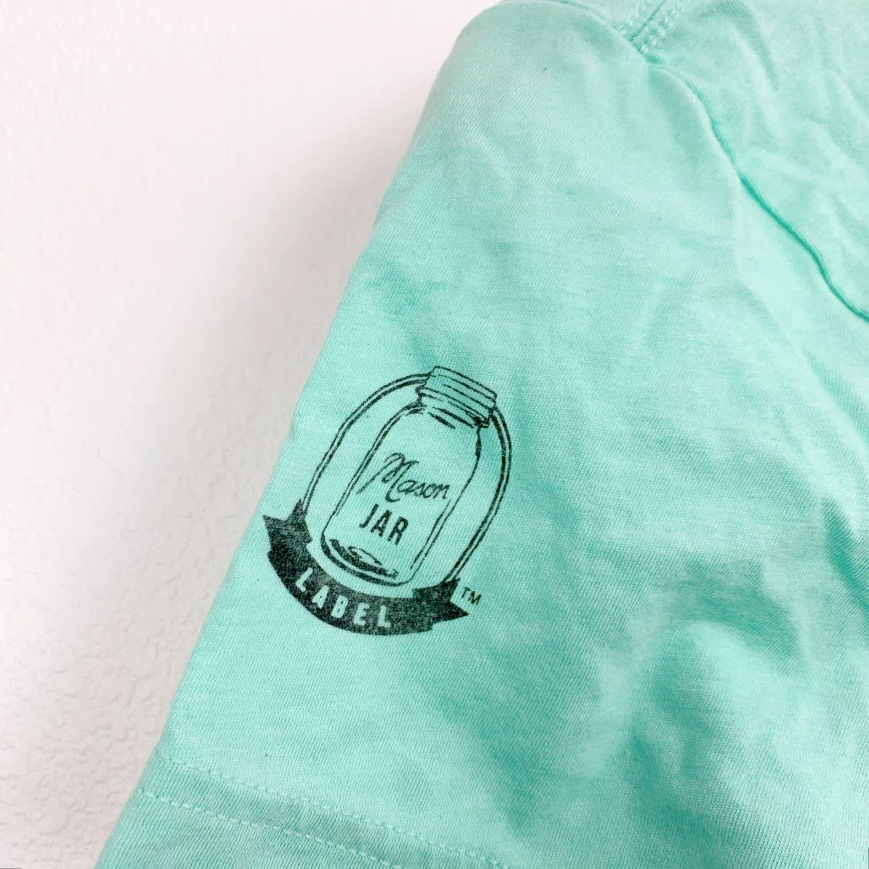 Vintage Bella Canvas Ideal Goods Vintage Mason Jar Label Green Short Sleeve T-Shirt M Women) Shirt Women M Green 90s Size M / US 6-8 / IT 42-44 - 4 Thumbnail