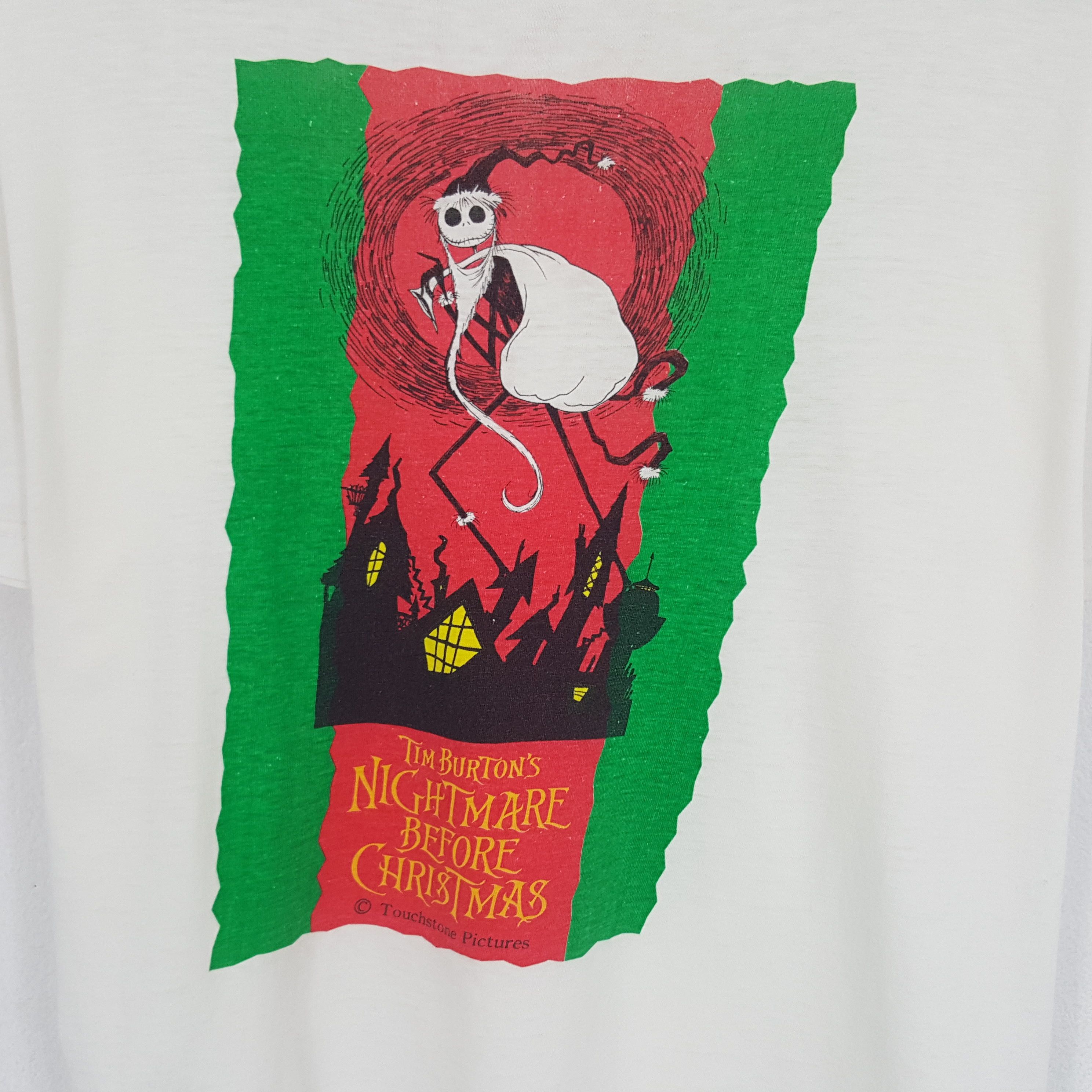 Cartoon Network × Vintage Vintage Tim Burton's Nightmare Before Christmas Tshirt Size US L / EU 52-54 / 3 - 2 Thumbnail