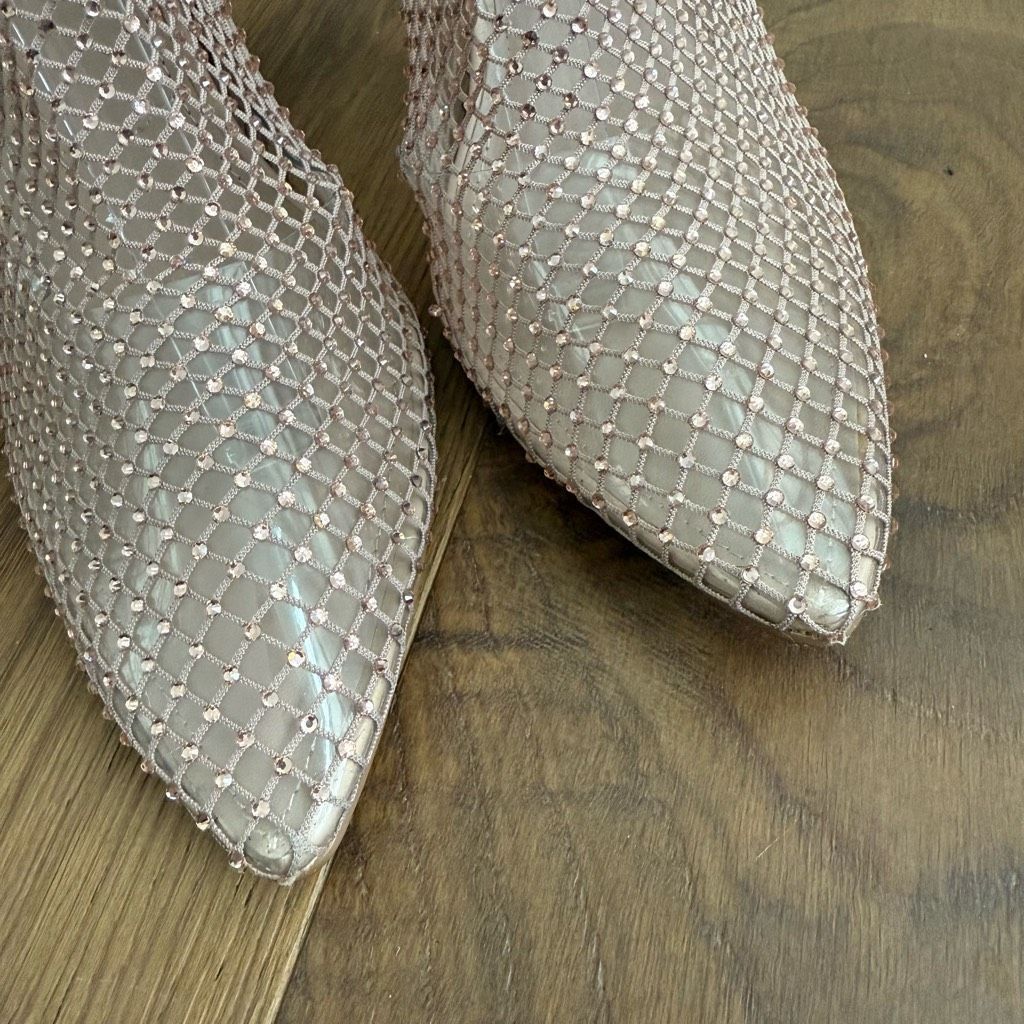 Other NWOT Charles David AfterHours Blush Rhinestone Stiletto Heel Size US 11 / IT 41 - 4 Thumbnail