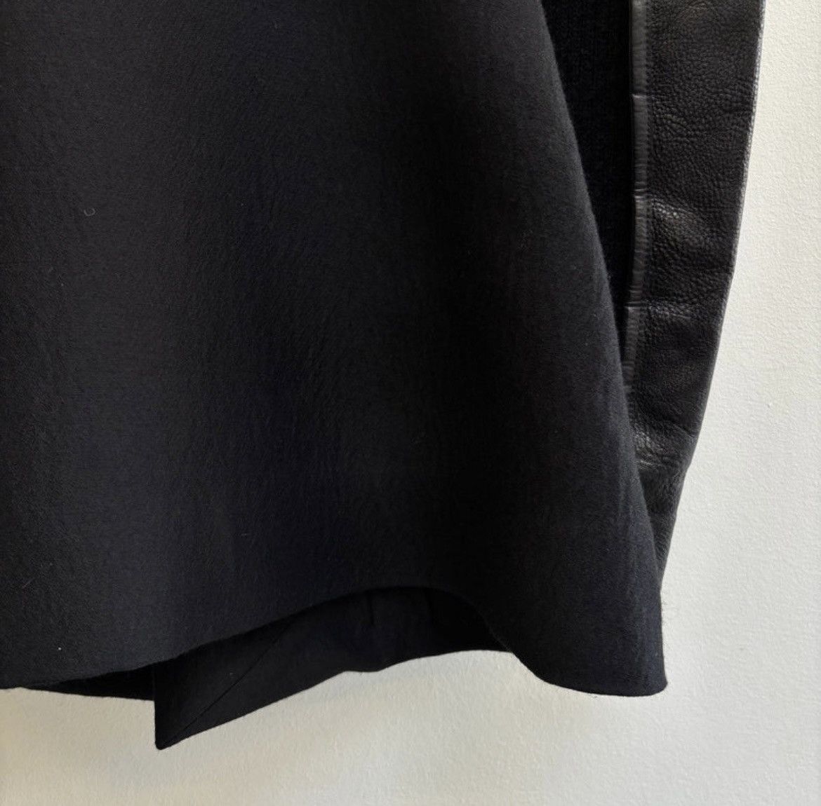 Rick Owens Rick Owens FW10 Rick Owens ‘GLEAM’ Long Leather Wool Jacket Size M / US 6-8 / IT 42-44 - 12 Thumbnail