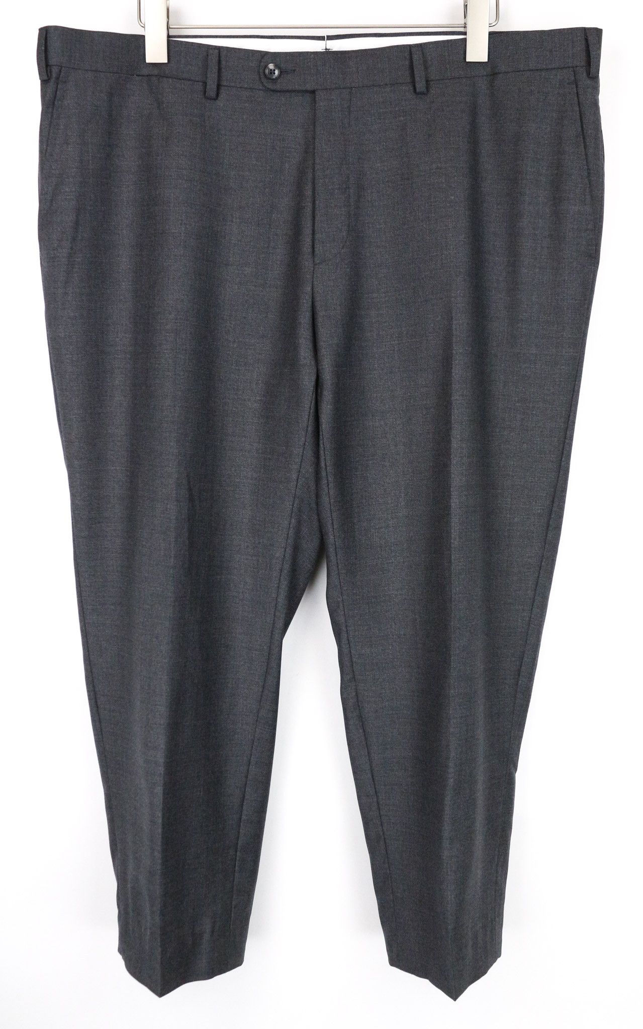 Suitsupply BRESCIA UK44S Grey Slim Sharkskin Wool Trousers 74188 Size 44S - 1 Thumbnail