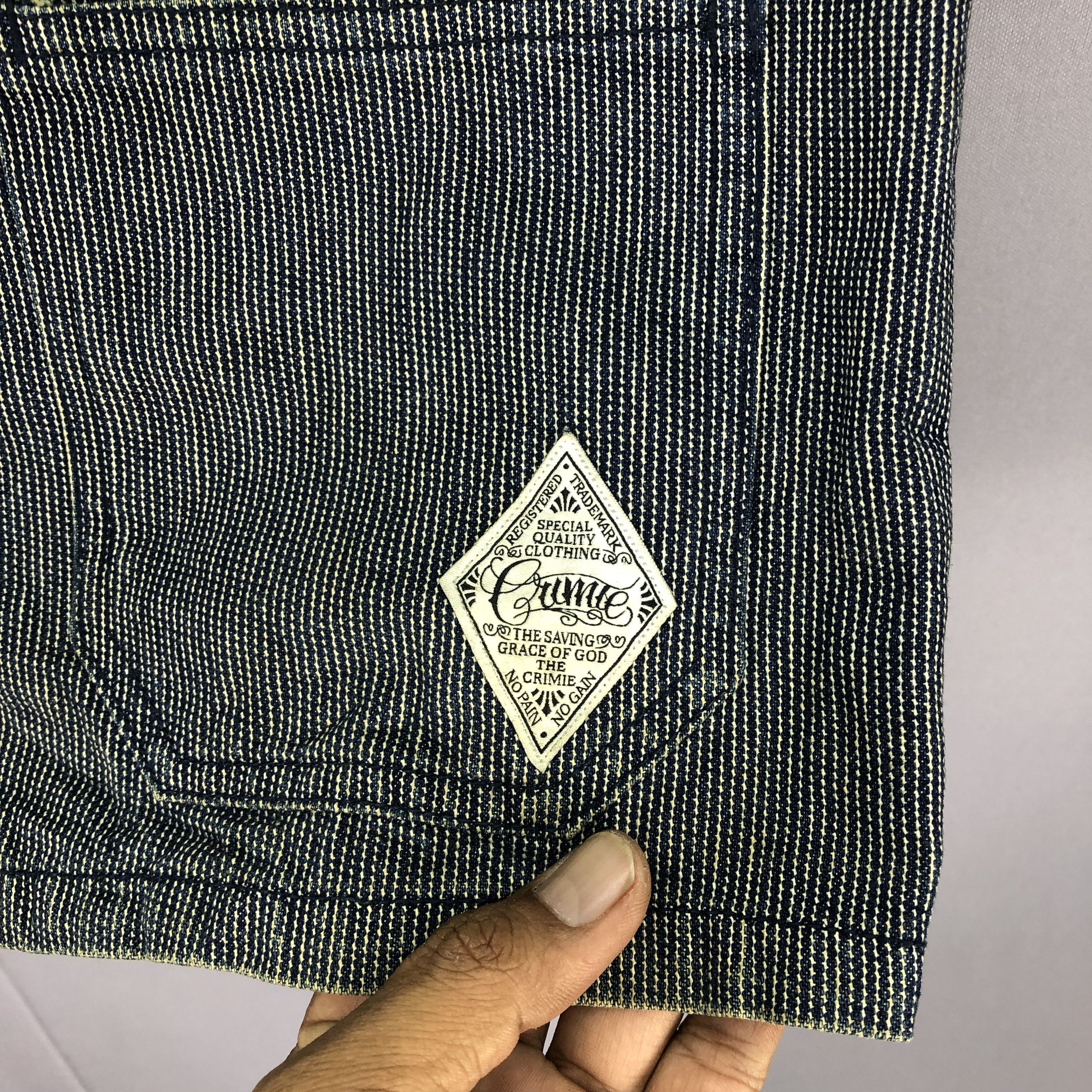 If Six Was Nine × Japanese Brand × Vintage Vintage The Crimie Hickory Vest Denim Jackets Size US M / EU 48-50 / 2 - 3 Thumbnail