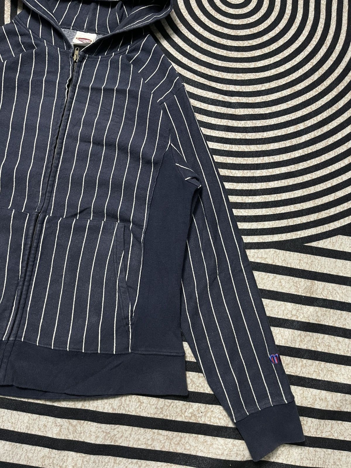 MasterPiece 00s MASTERPIECE STRIPES HOODIE ZIPPER RARE Size US L / EU 52-54 / 3 - 5 Thumbnail