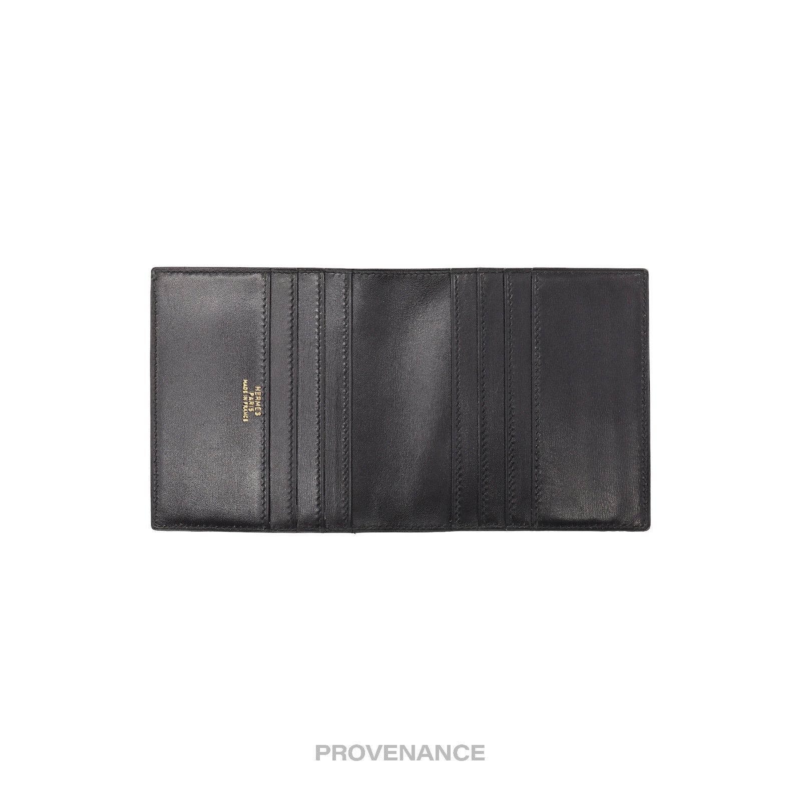 Hermes 🔴 Hermes 6CC Card Holder Wallet - Black Box Calfskin Size ONE SIZE - 5 Thumbnail