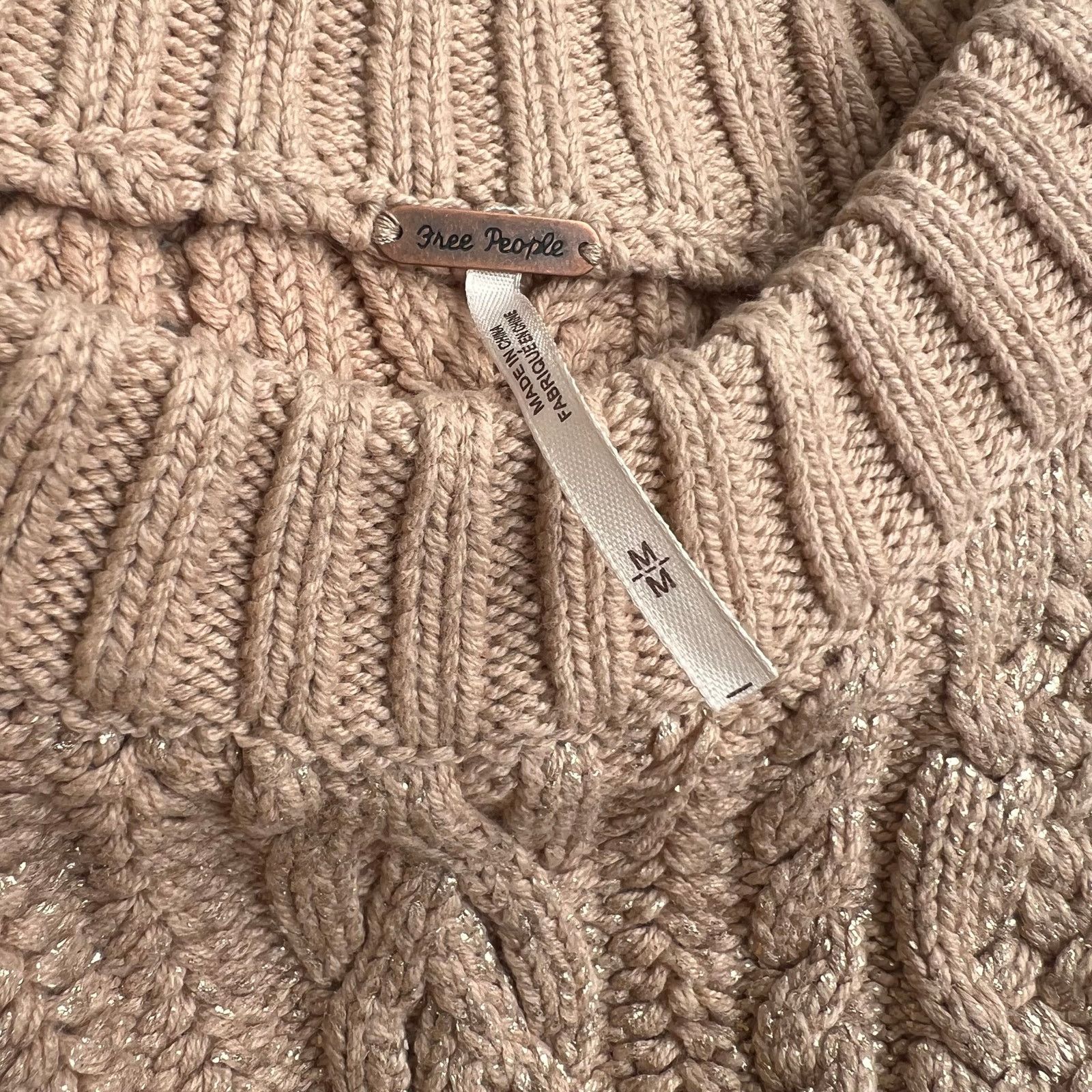 Free People Free People Gold Long Sleeve Sweater Dress, M Size M / US 6-8 / IT 42-44 - 5 Thumbnail