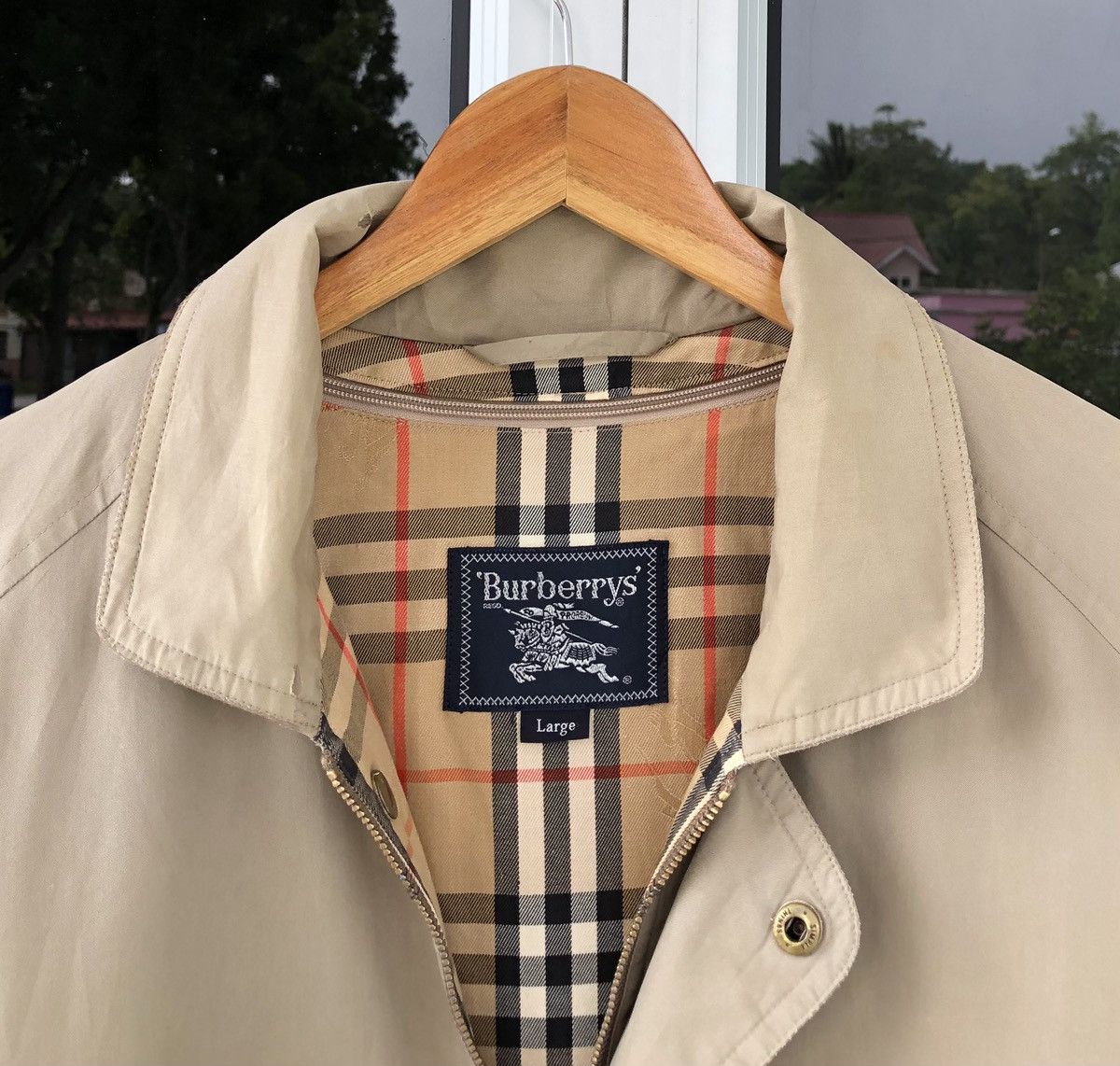 Burberry VTG Burberry London Lined Feathers Novacheck Parka Jacket Size US L / EU 52-54 / 3 - 9 Thumbnail