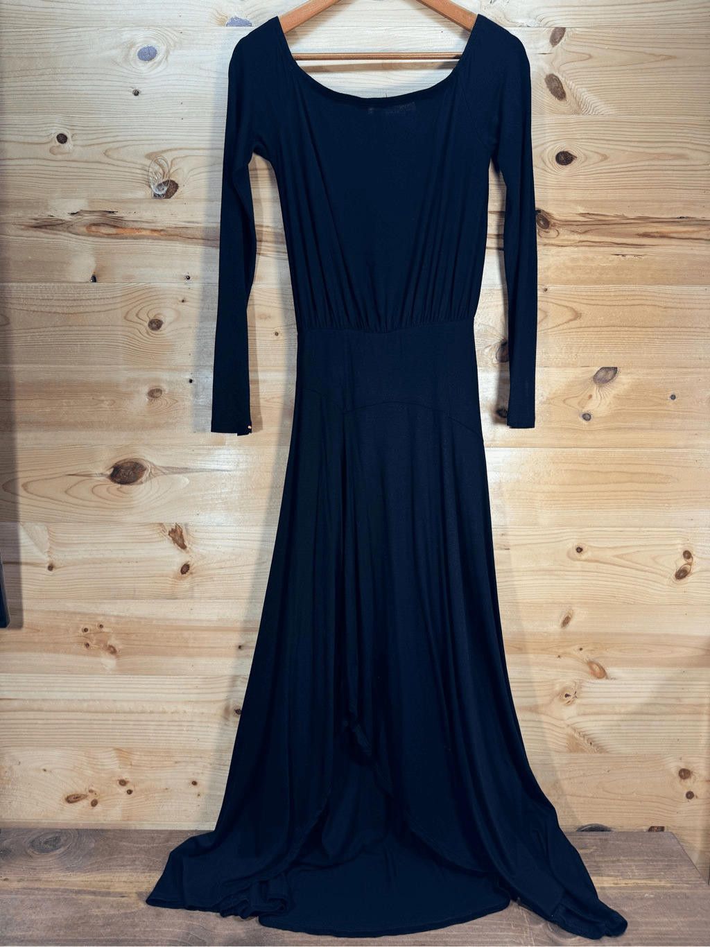 Designer Free People FP Beach Women's Size XS Black Maxi Dress Size XS / US 0-2 / IT 36-38 - 2 Thumbnail